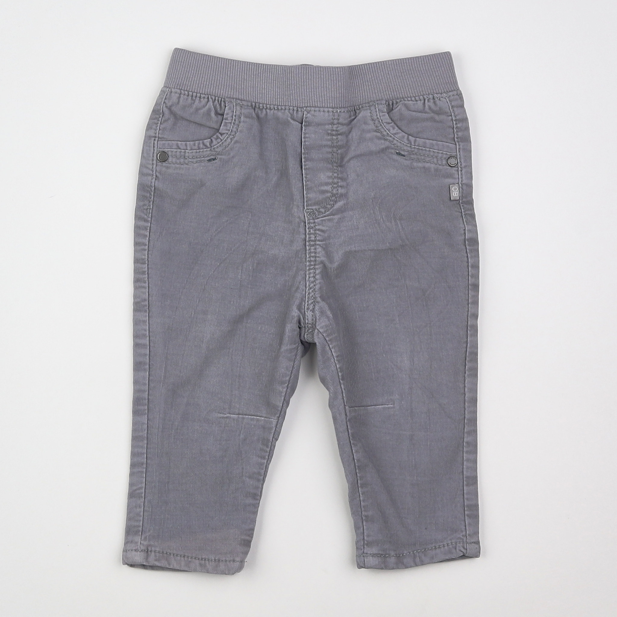 Obaïbi - pantalon doublé gris - 12 mois