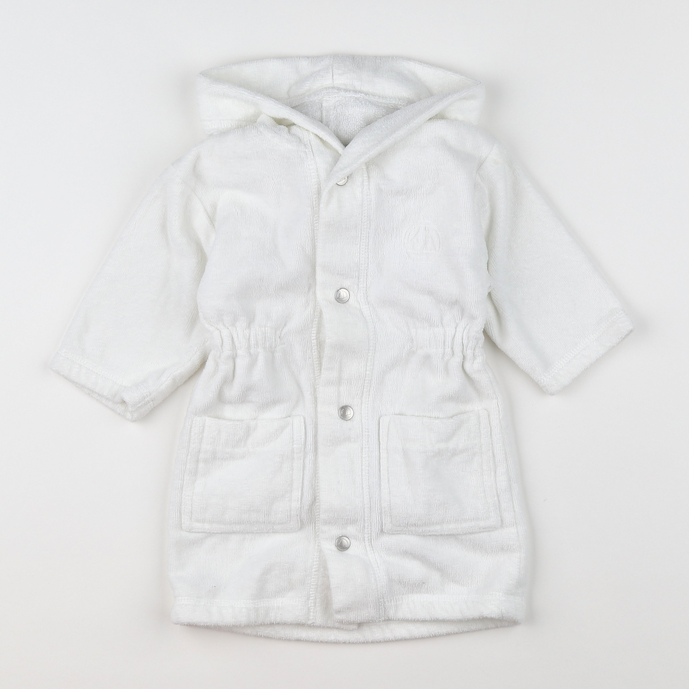 Petit Bateau - peignoir blanc - 12 mois