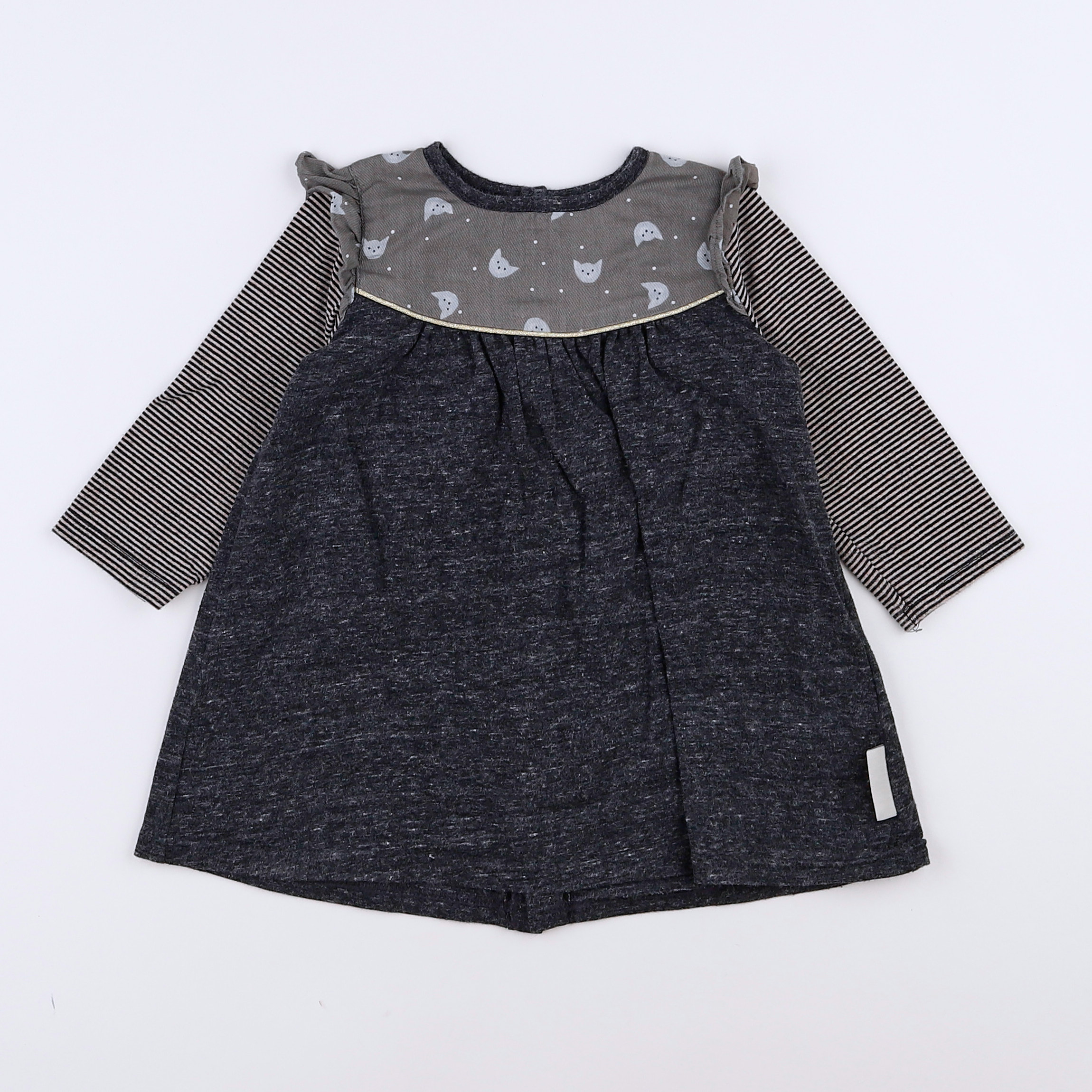 Moulin Roty - robe gris - 12 mois