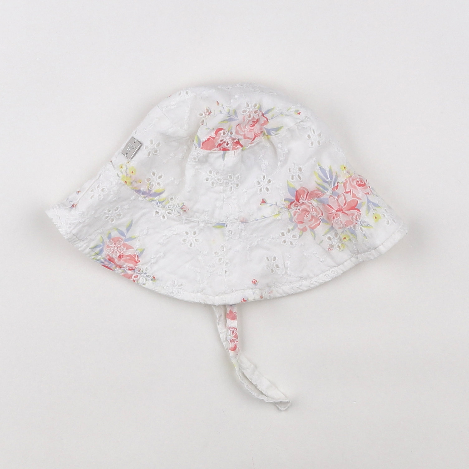 Carrément Beau - chapeau blanc, rose - 1/3 mois