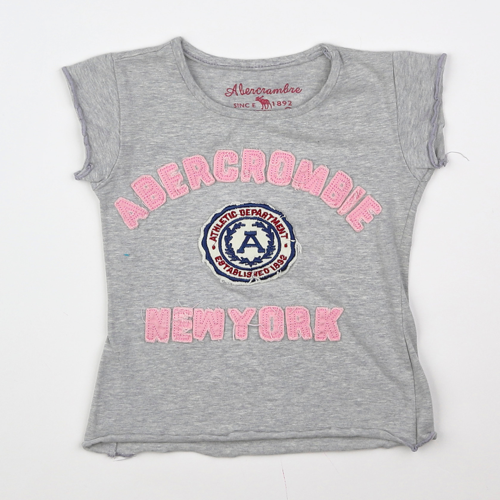 Abercrombie - tee-shirt gris - 12/18 mois