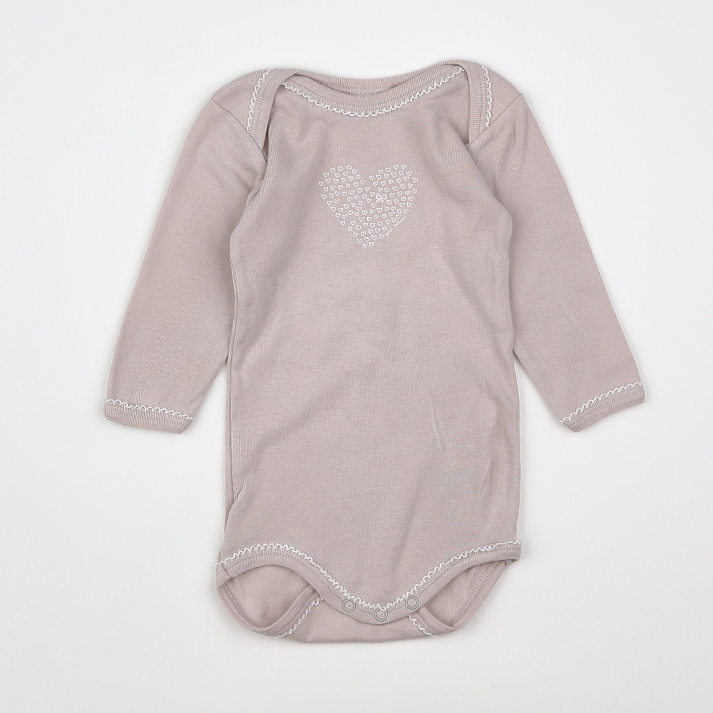 Petit Bateau - body beige - 3 mois