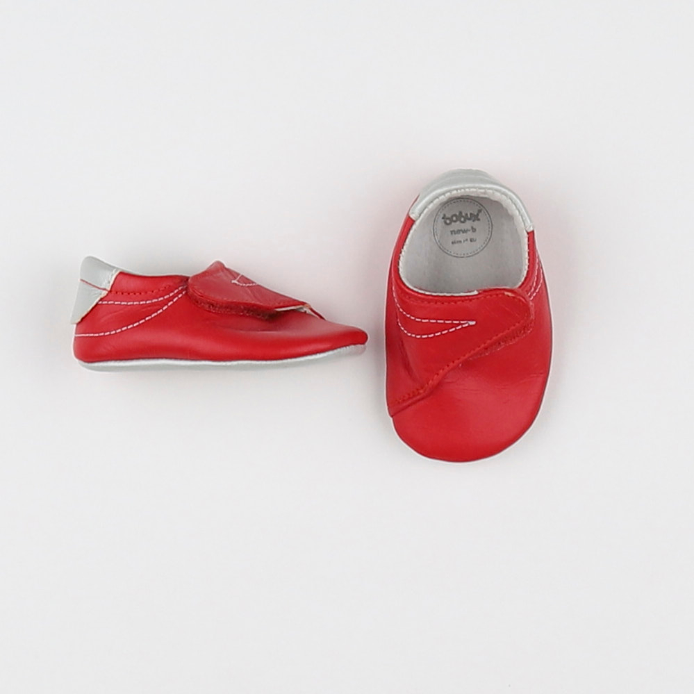 Bobux - chaussons rouge, argent - pointure 15