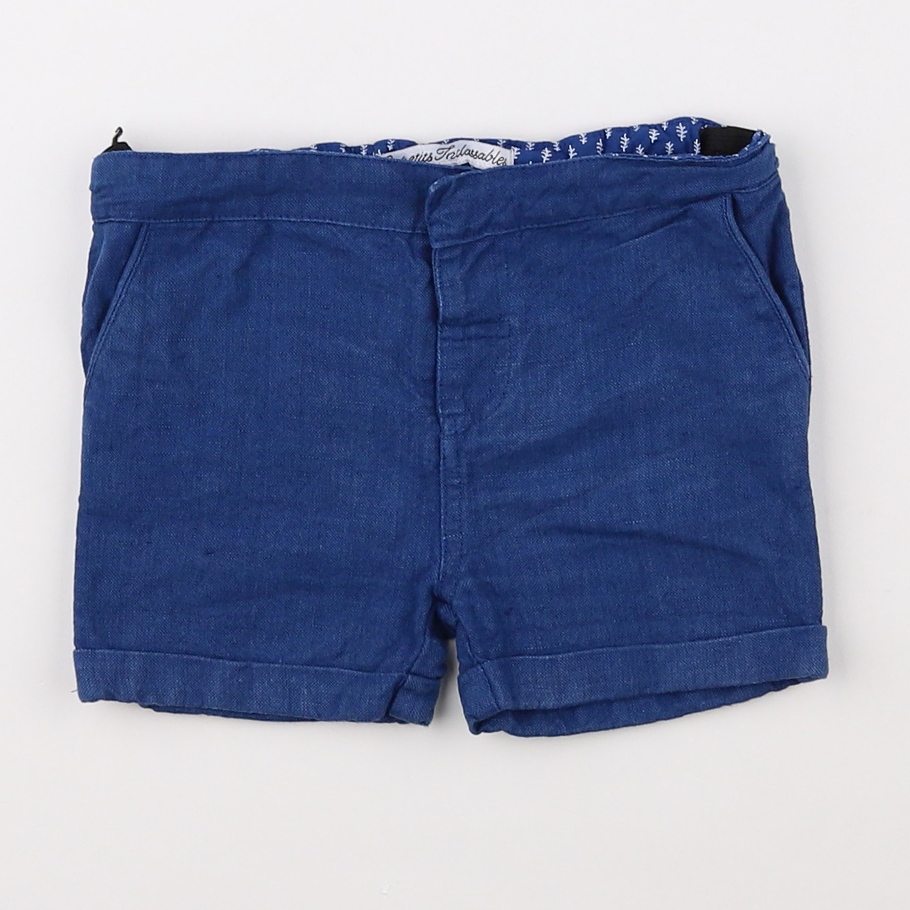 Les petits inclassables  - short bleu - 18 mois