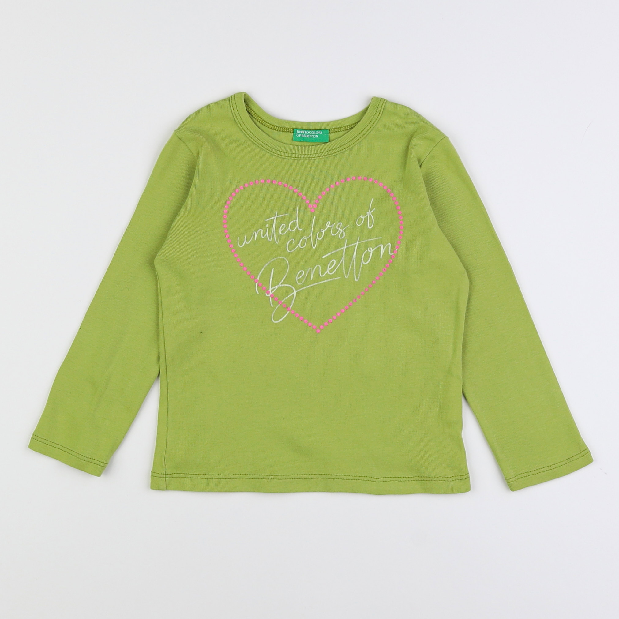 Benetton - tee-shirt vert - 2 ans