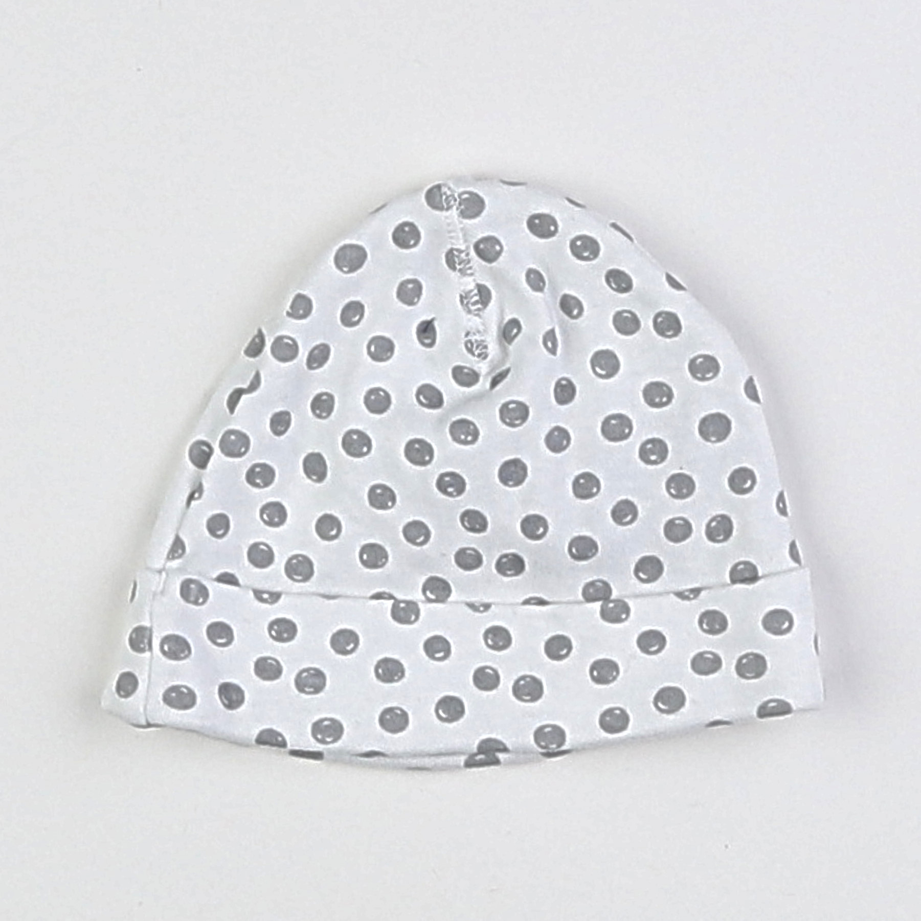 H&M - bonnet de naissance blanc, gris - 0/1 mois