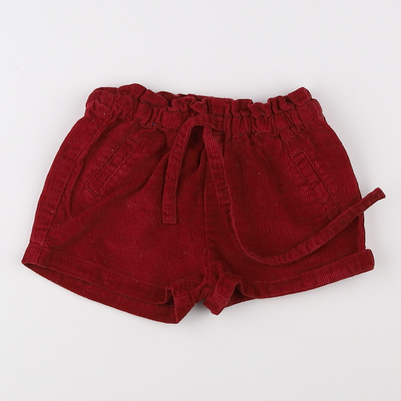 Bobine - short rouge - 12 mois