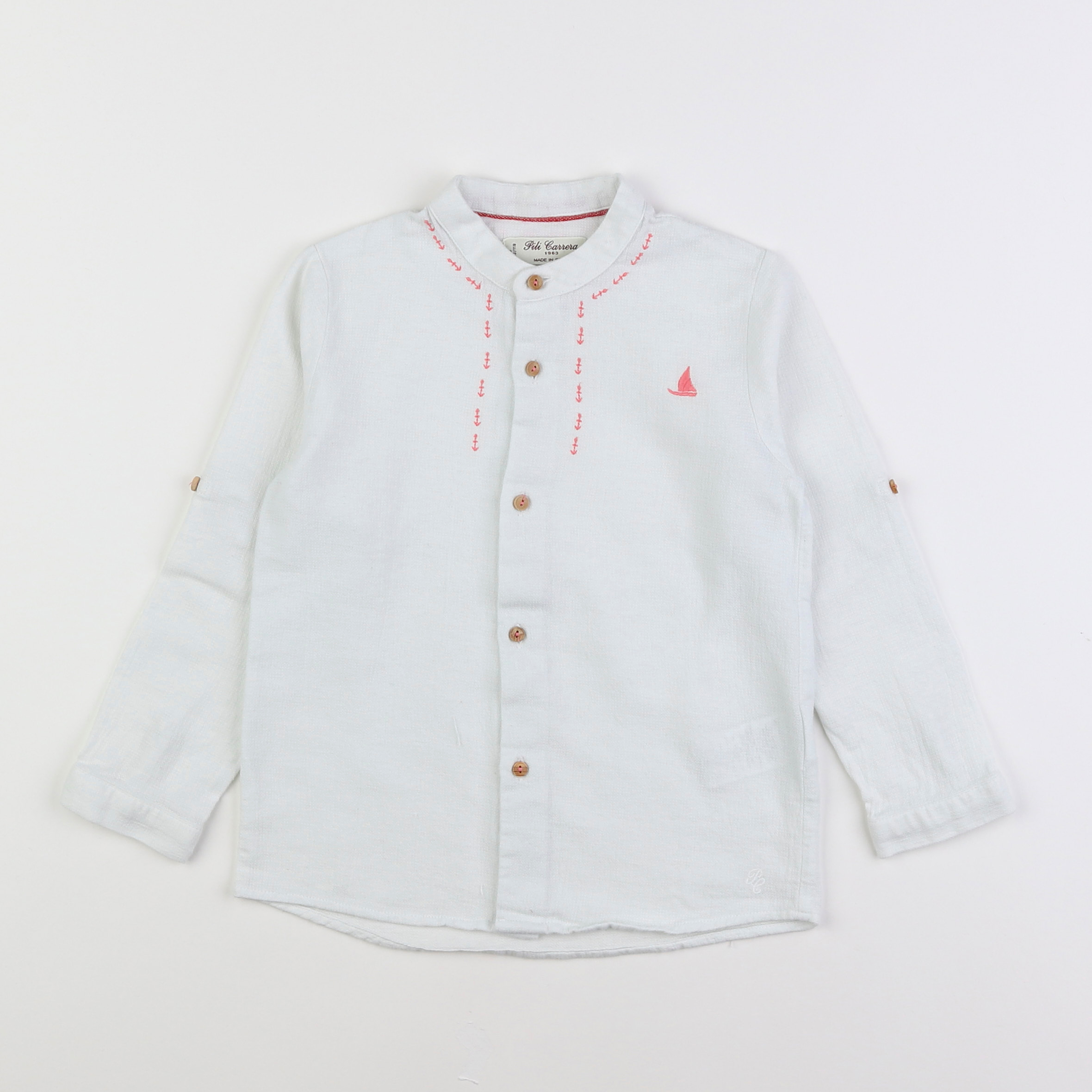 PiliCarrera - blouse blanc, rose - 6 ans