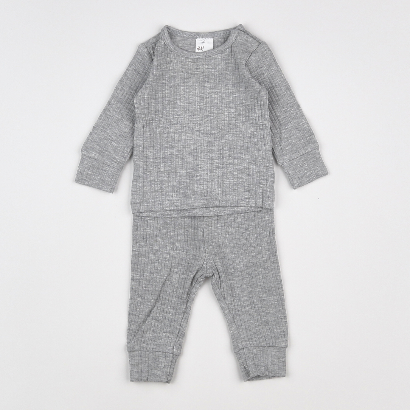 H&M - ensemble gris - 1 mois