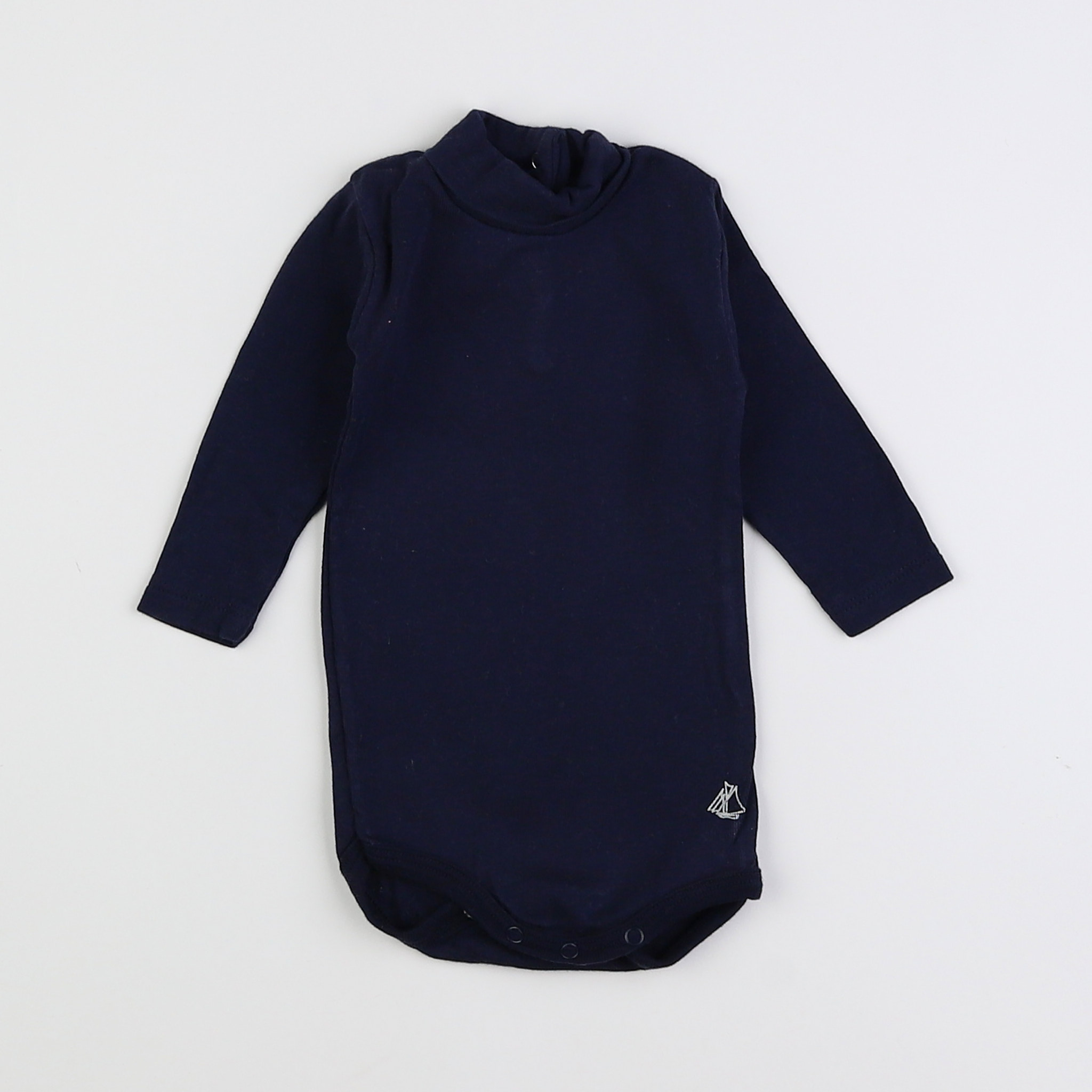 Petit Bateau - body vetement bleu - 3 mois