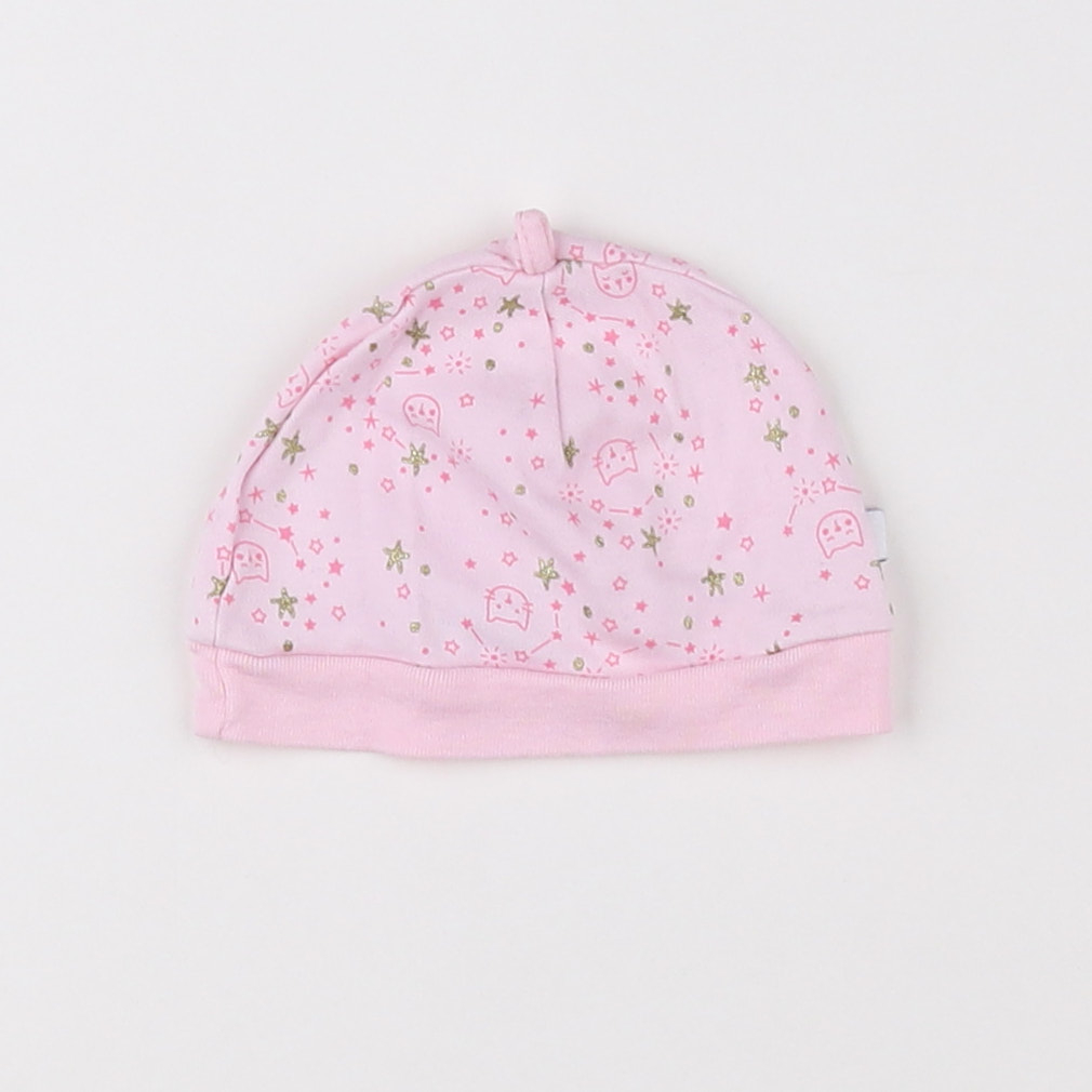 Absorba - bonnet de naissance rose - 12 mois