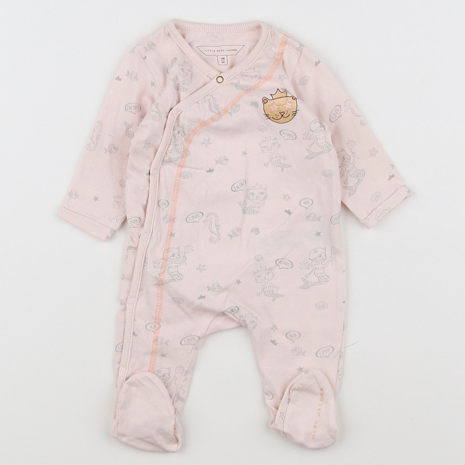 Little marc jacobs - pyjama coton multicolore - 1 mois