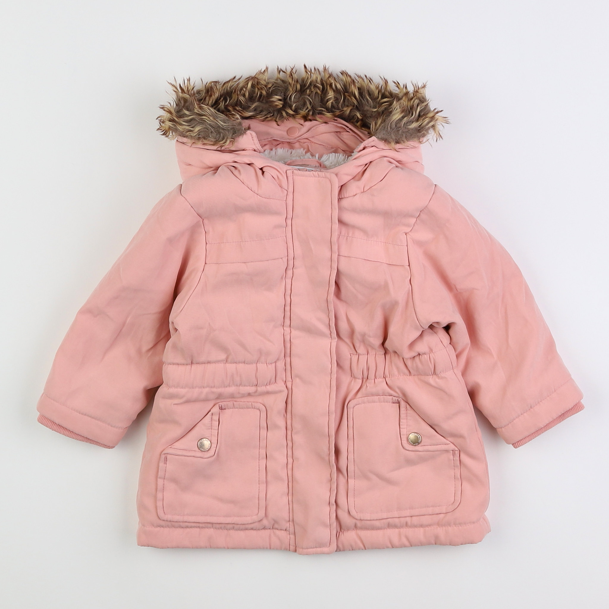 Vertbaudet - parka rose - 12 mois