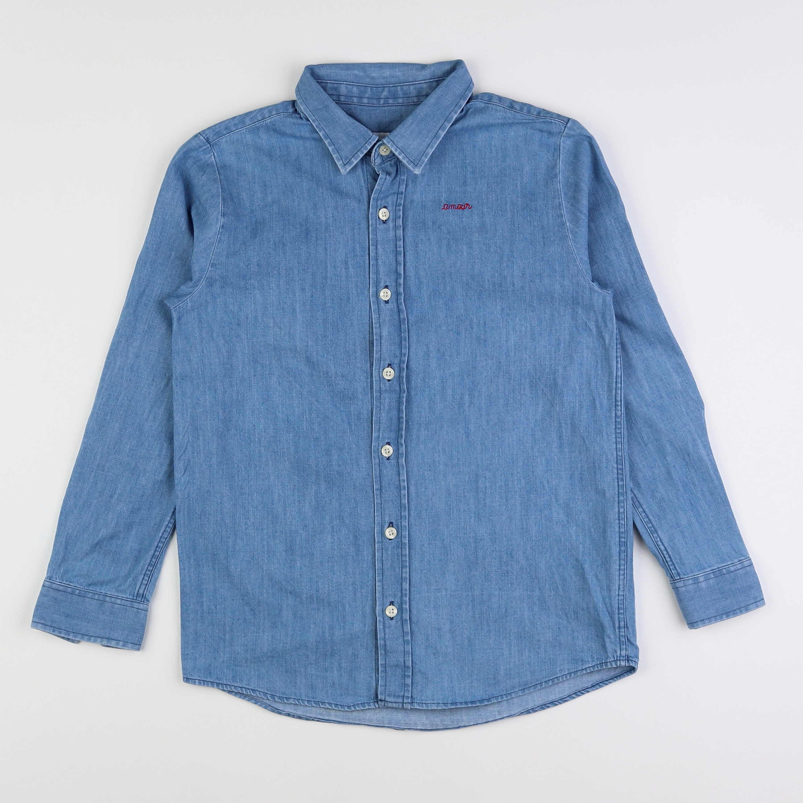 Maison Labiche - chemise bleu, rouge - 10 ans