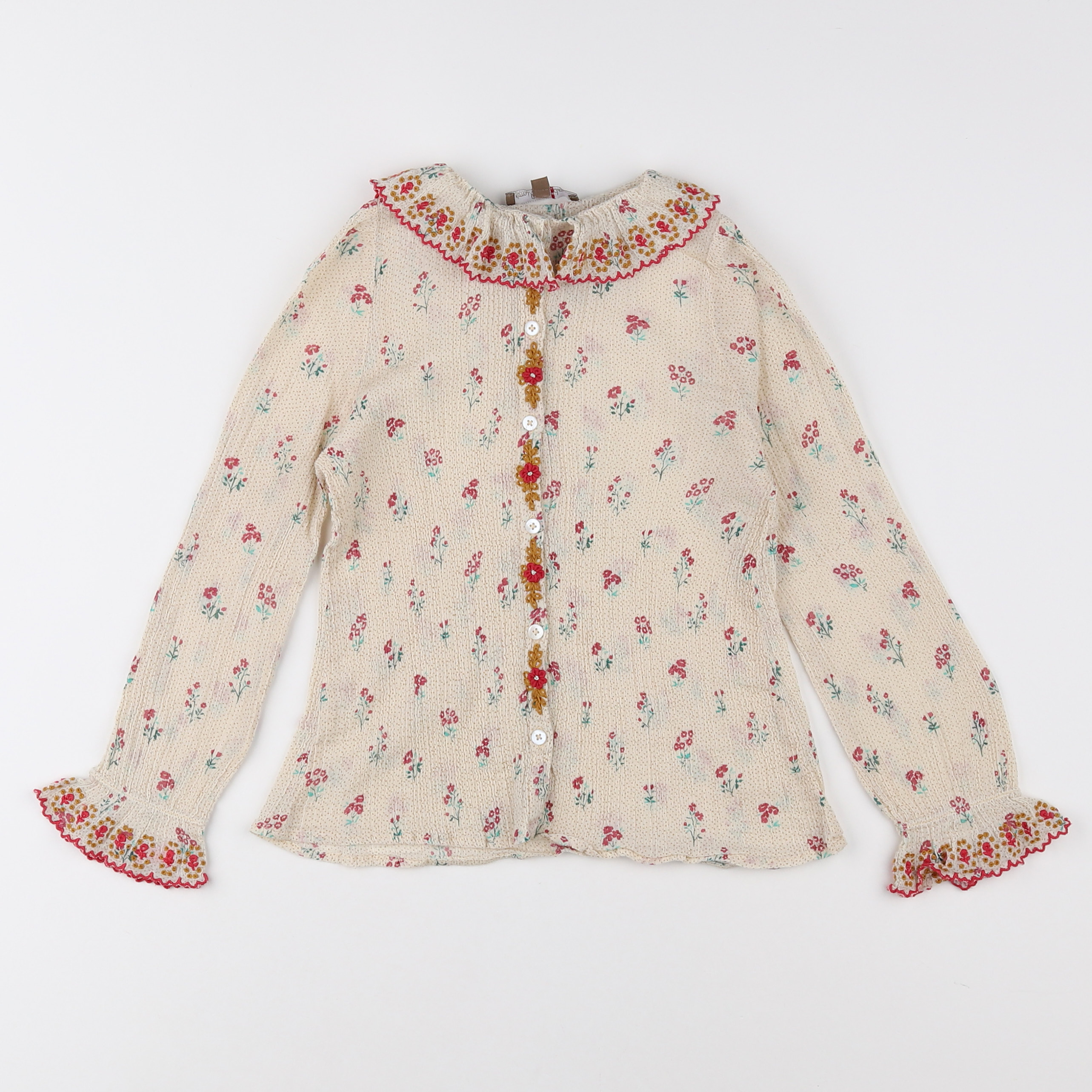 Emile et Ida - blouse multicolore, beige - 6 ans