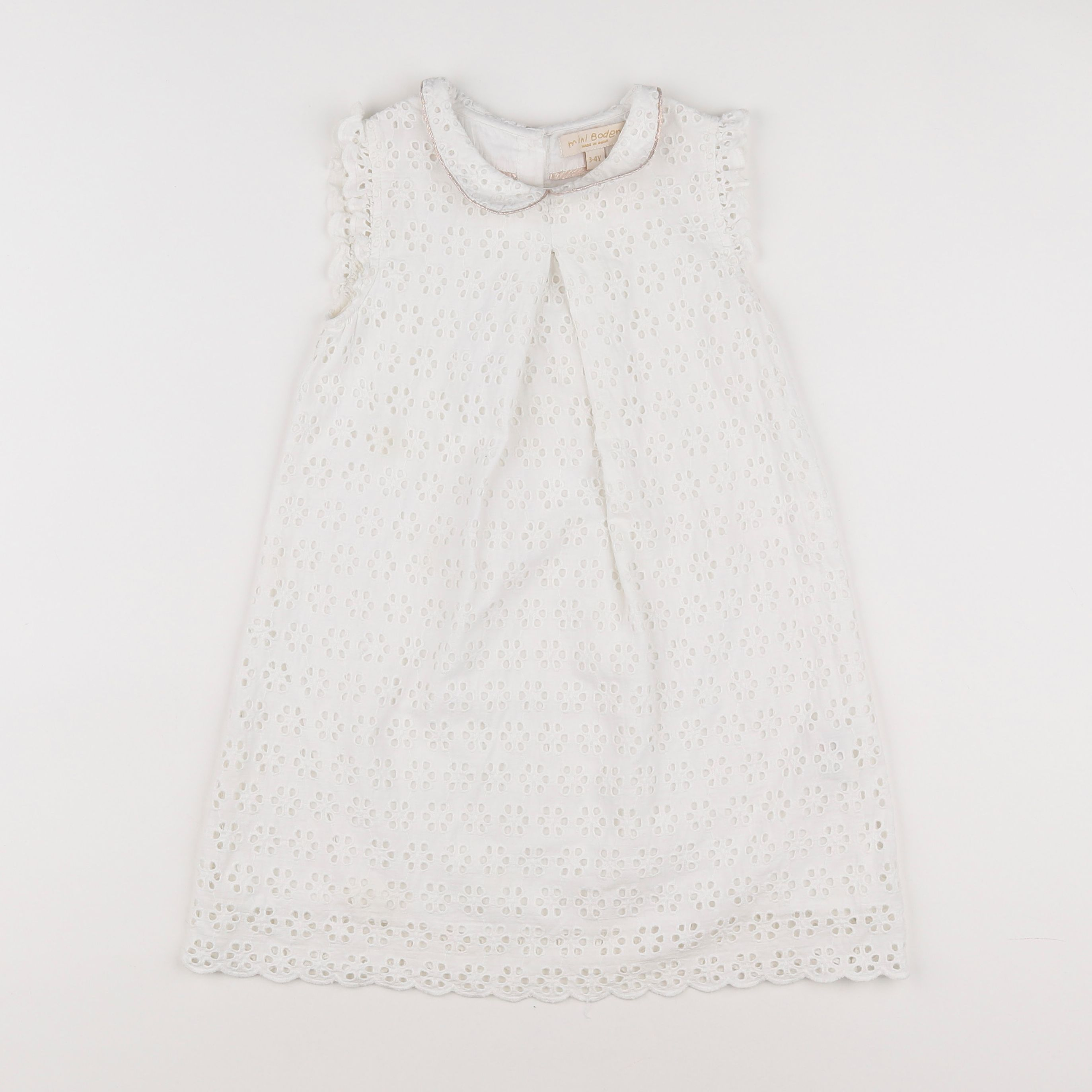 Mini Boden - robe beige - 3/4 ans