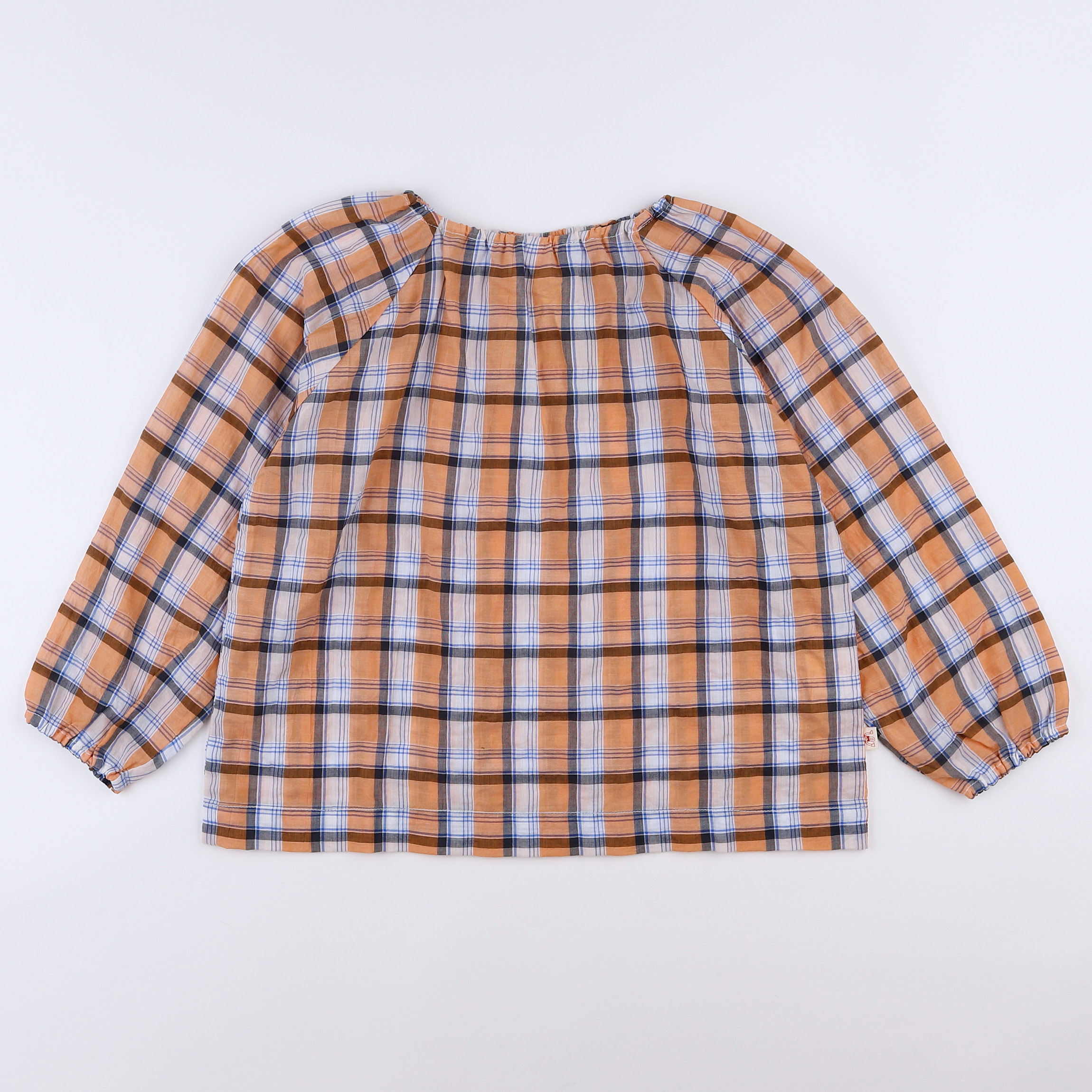 Les Marsiens - blouse orange, bleu (neuf) - 6 ans