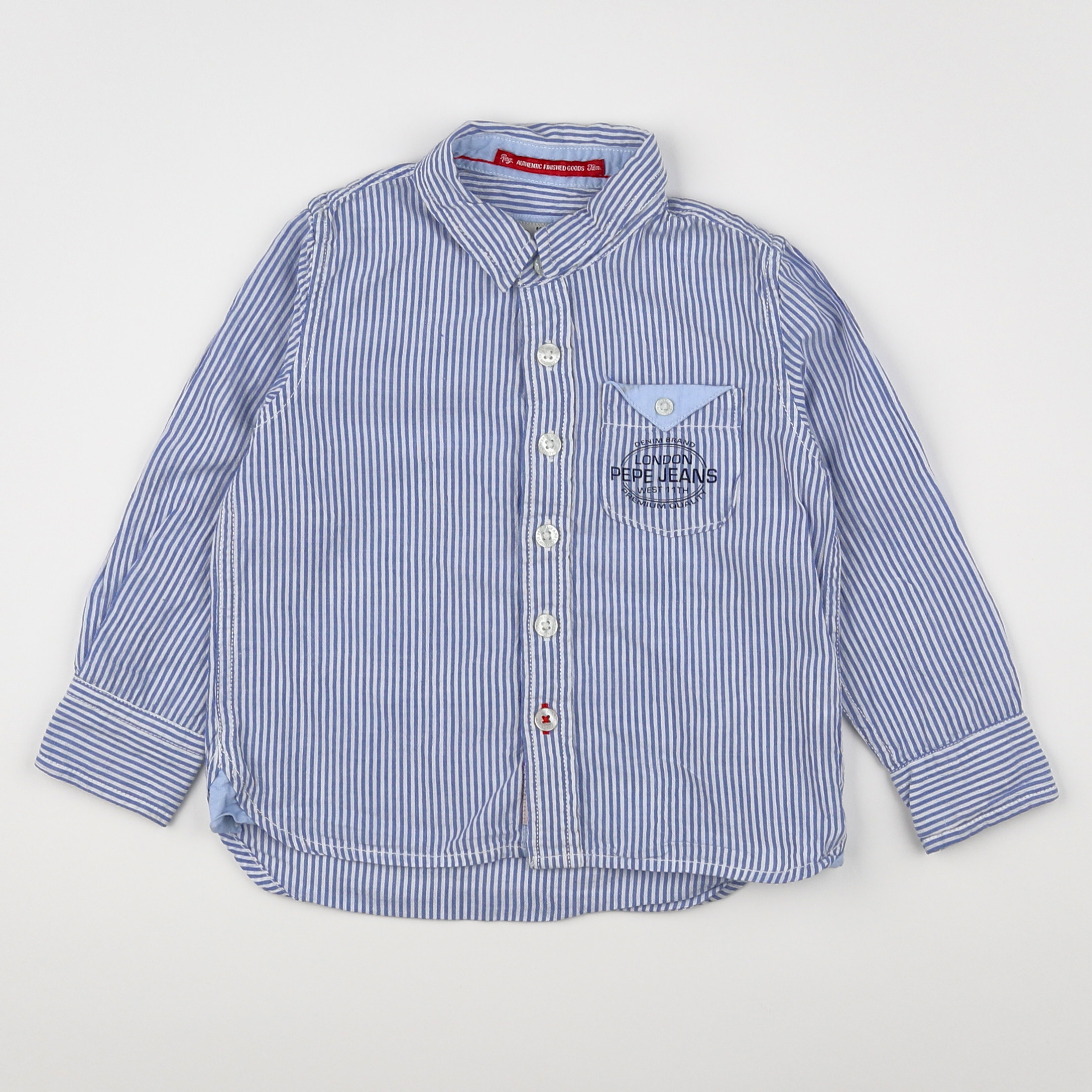 Pepe Jeans - chemise bleu - 2 ans