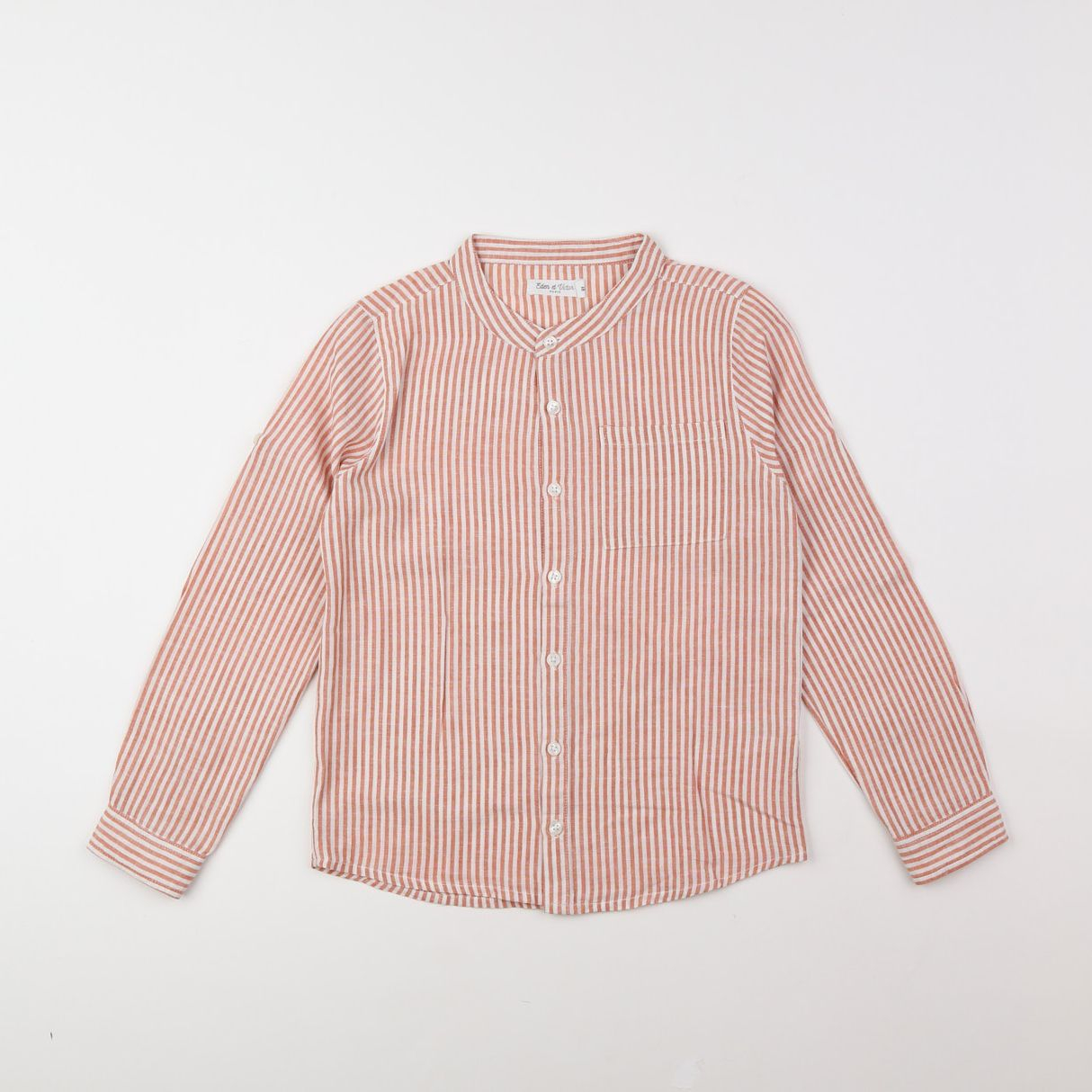 Eden & Victor - chemise rose, blanc - 8 ans