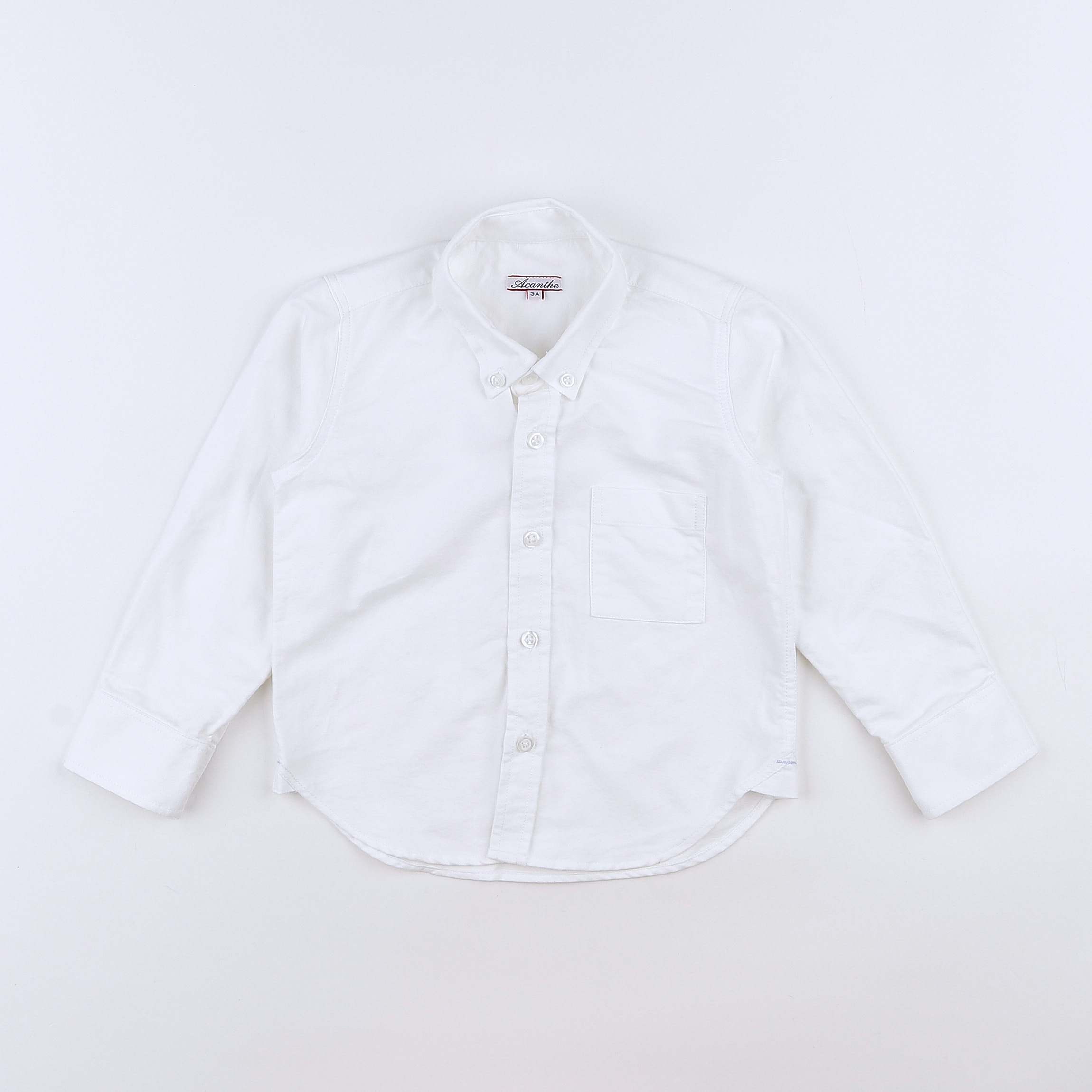 Acanthe - chemise blanc - 3 ans