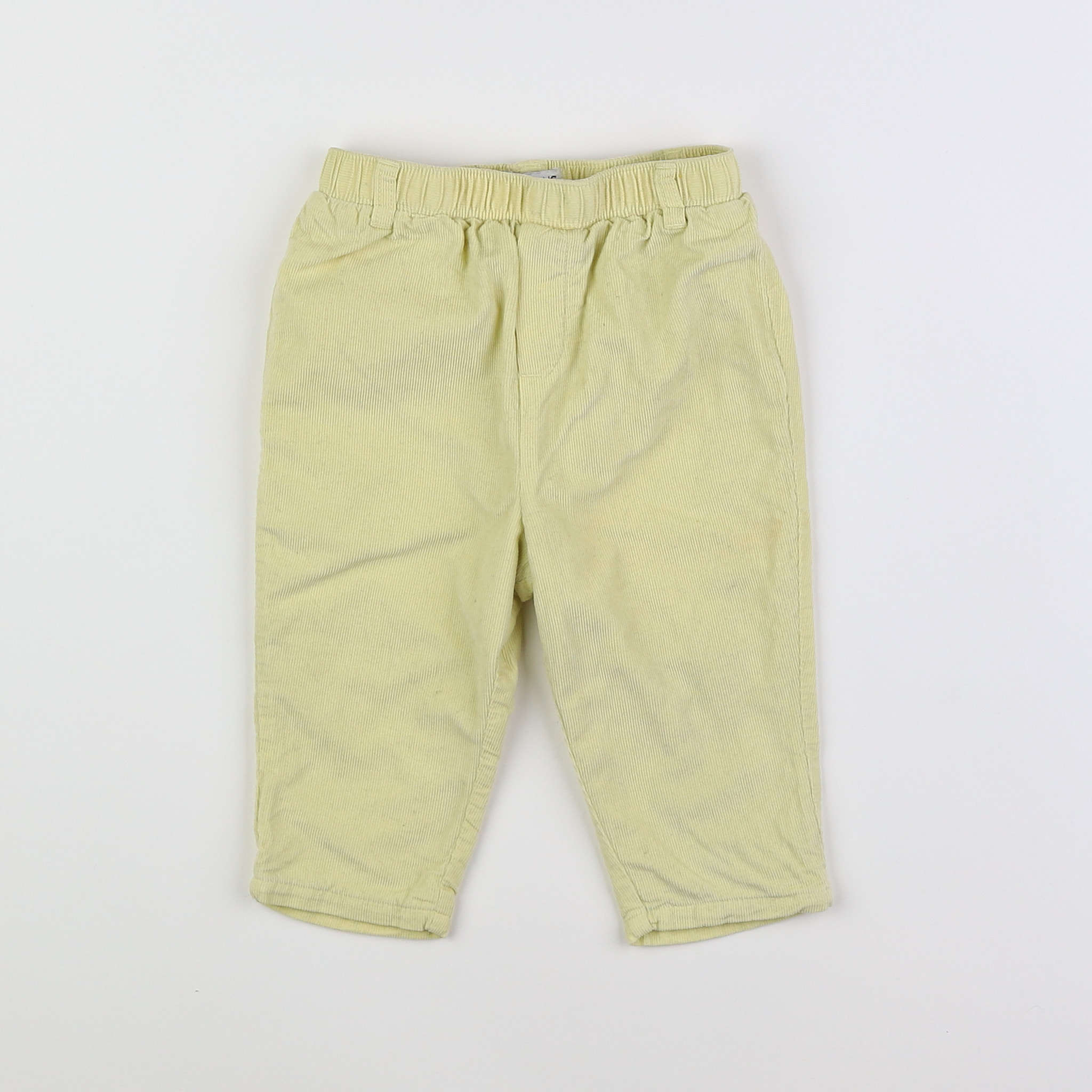 Cyrillus - pantalon doublé jaune - 12 mois