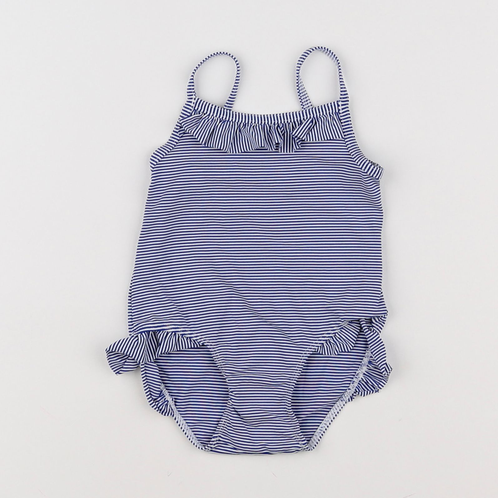 Petit Bateau - maillot de bain blanc, bleu - 6 mois