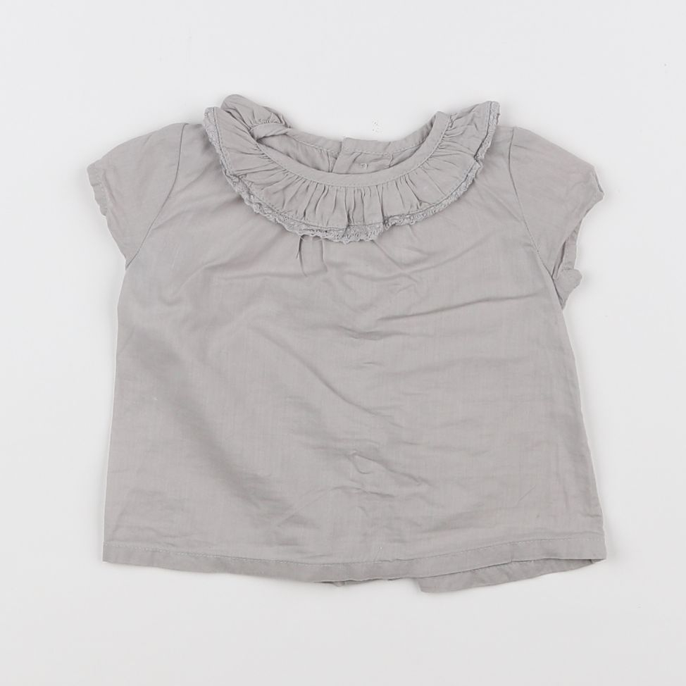 Neck & Neck - blouse taupe - 3/6 mois