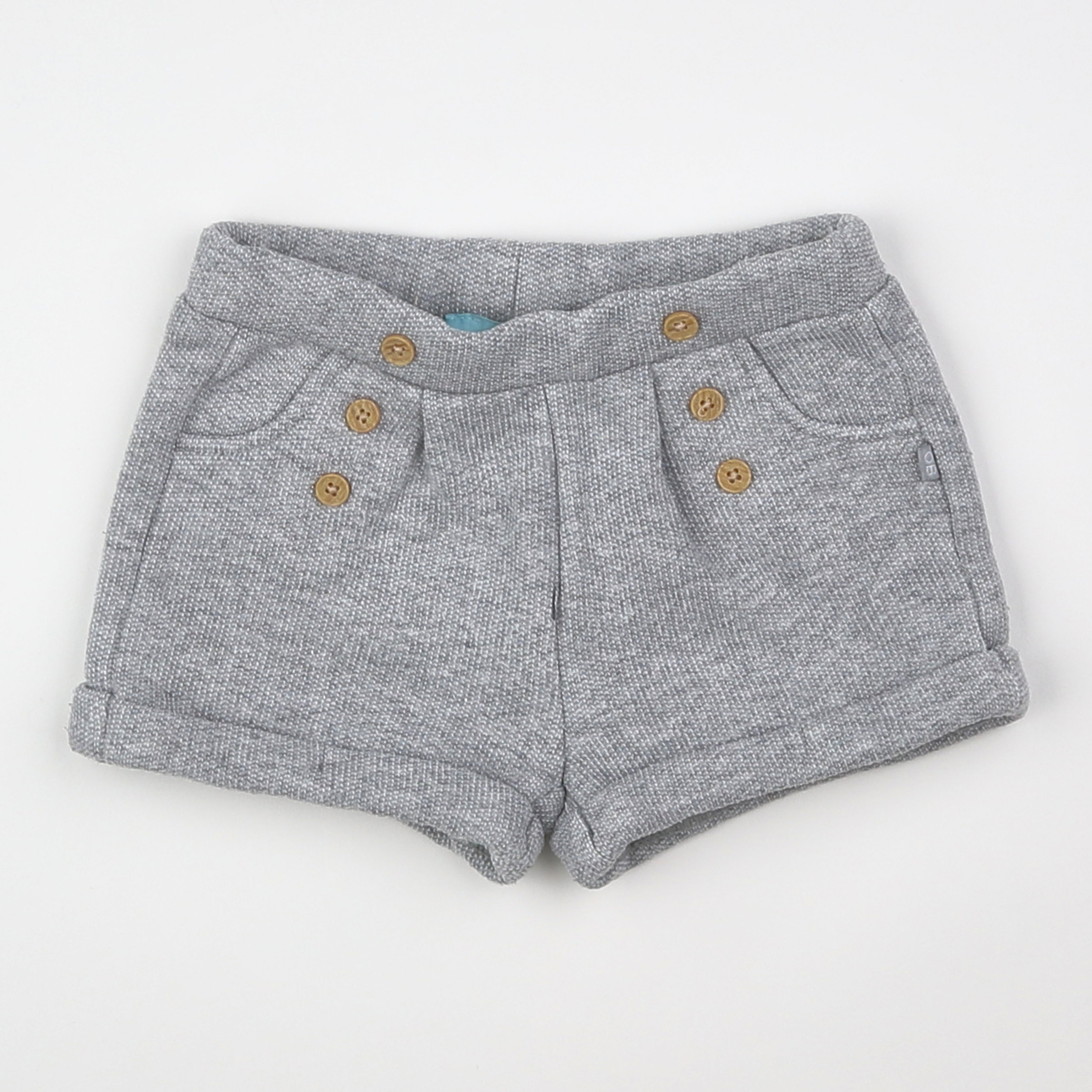 Obaïbi - short gris - 6 mois