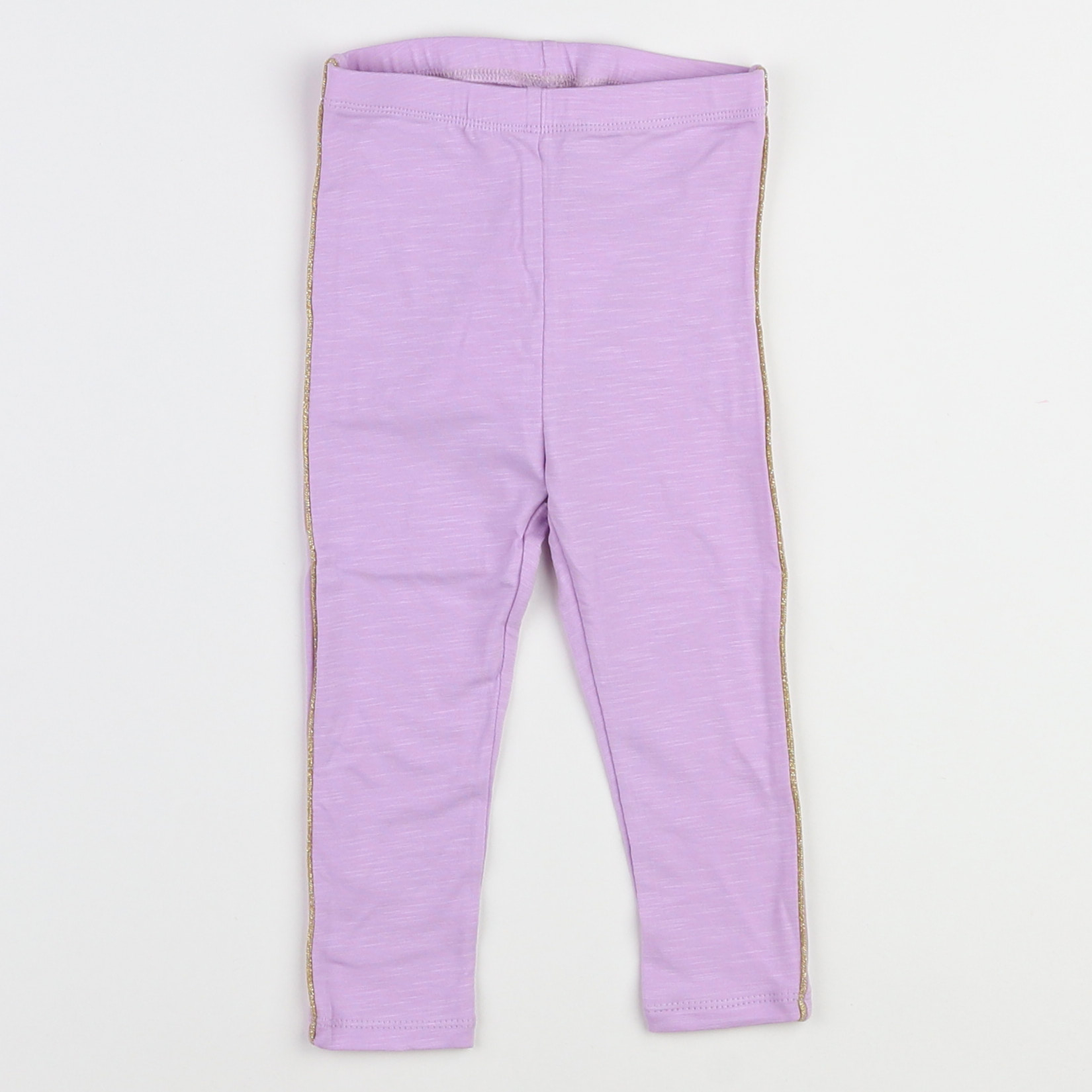 Soft Gallery - legging violet, or (neuf) - 12 mois