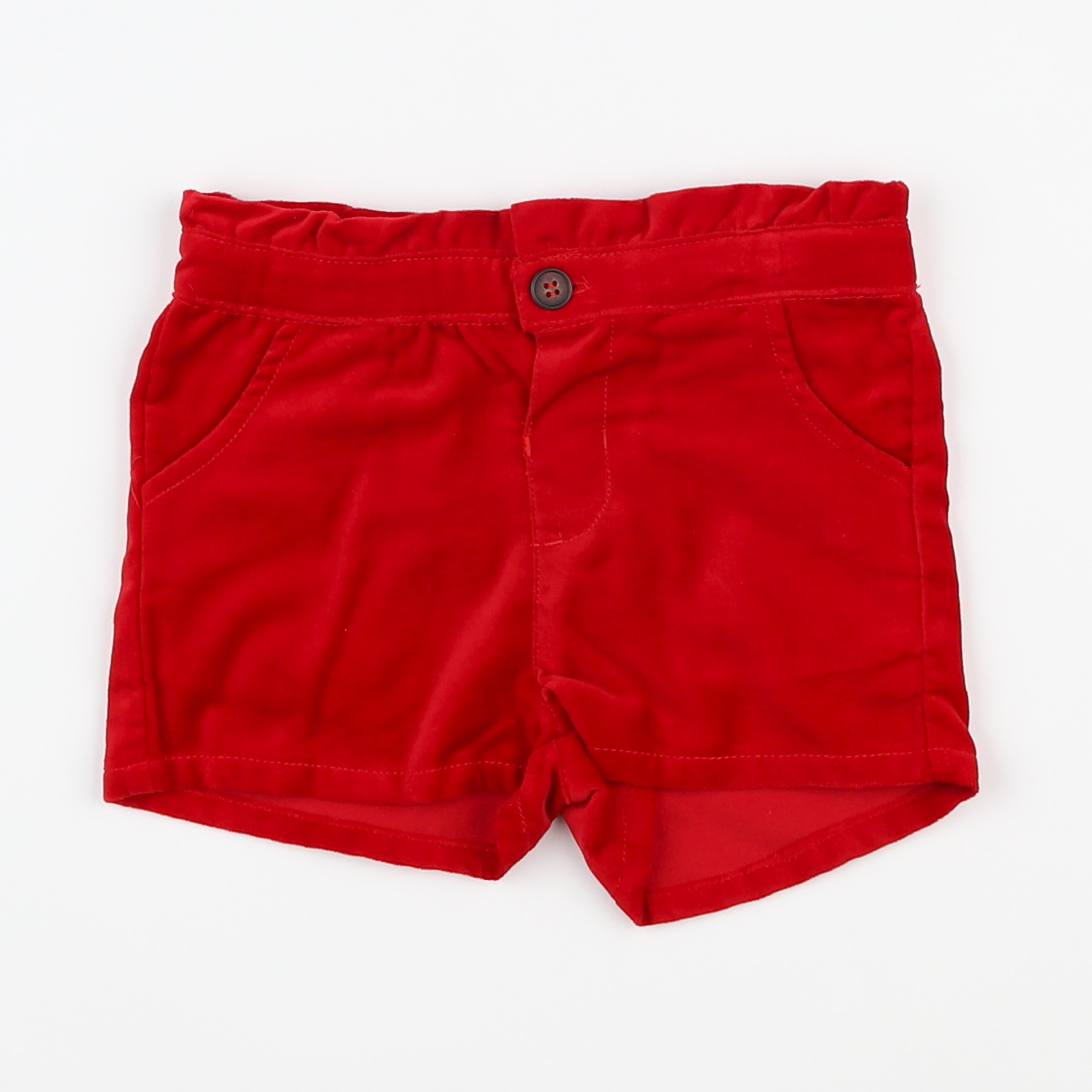 Boutchou - short rouge - 12 mois