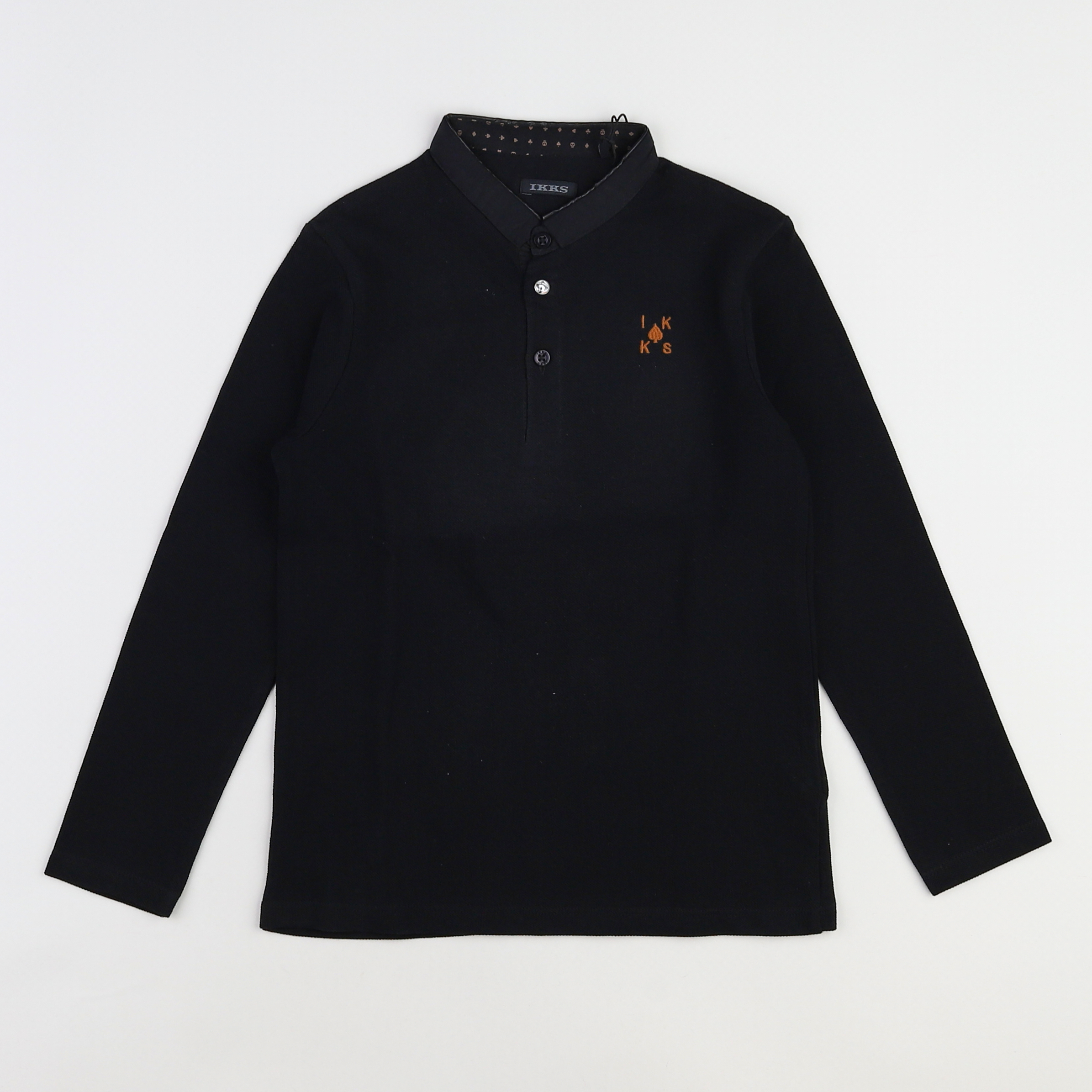 IKKS - polo imprimé au dos noir (neuf) - 6 ans