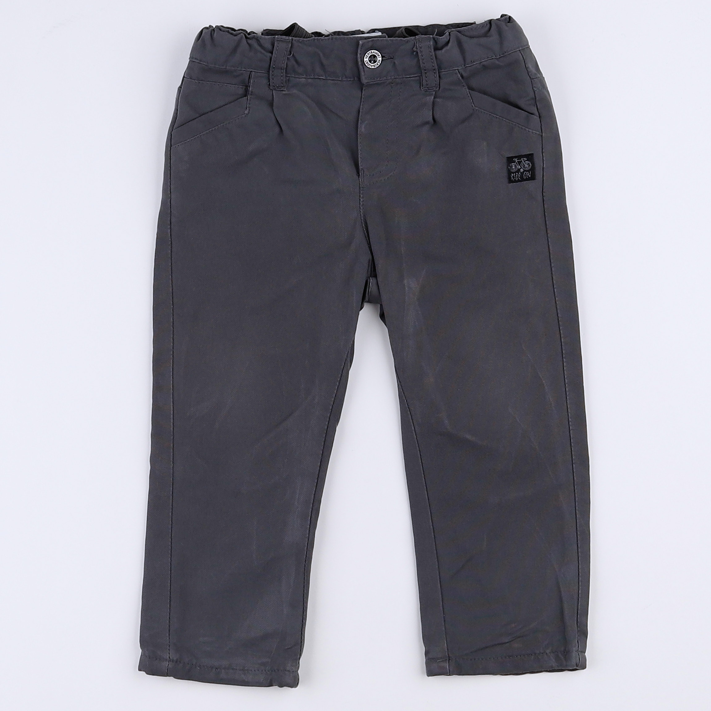 Vertbaudet - pantalon gris - 12 mois