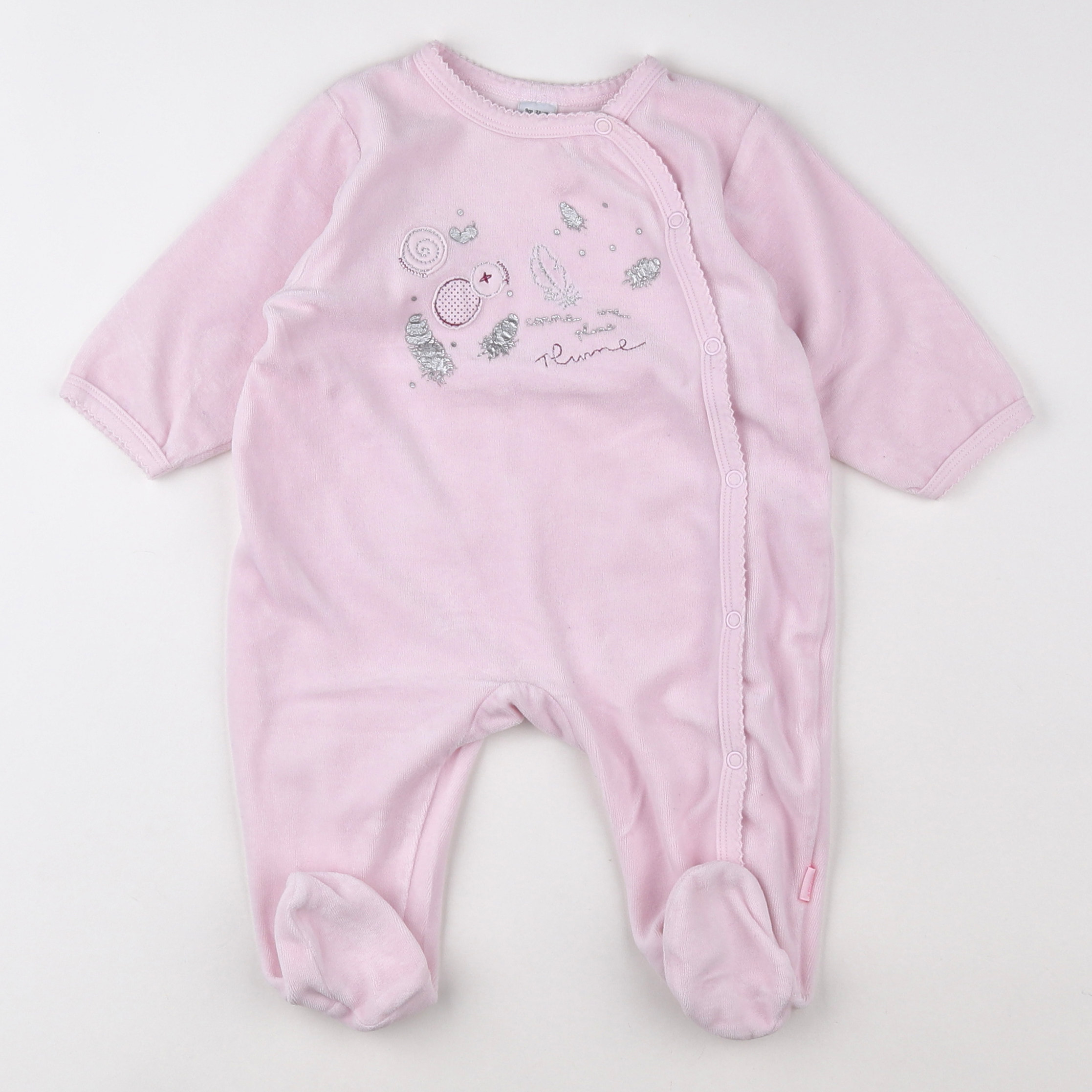 Absorba - pyjama velours rose - 9 mois