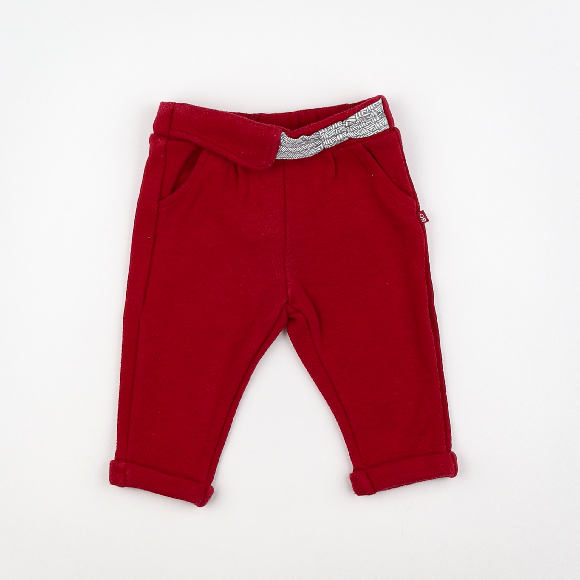 Obaïbi - pantalon rouge - 6 mois