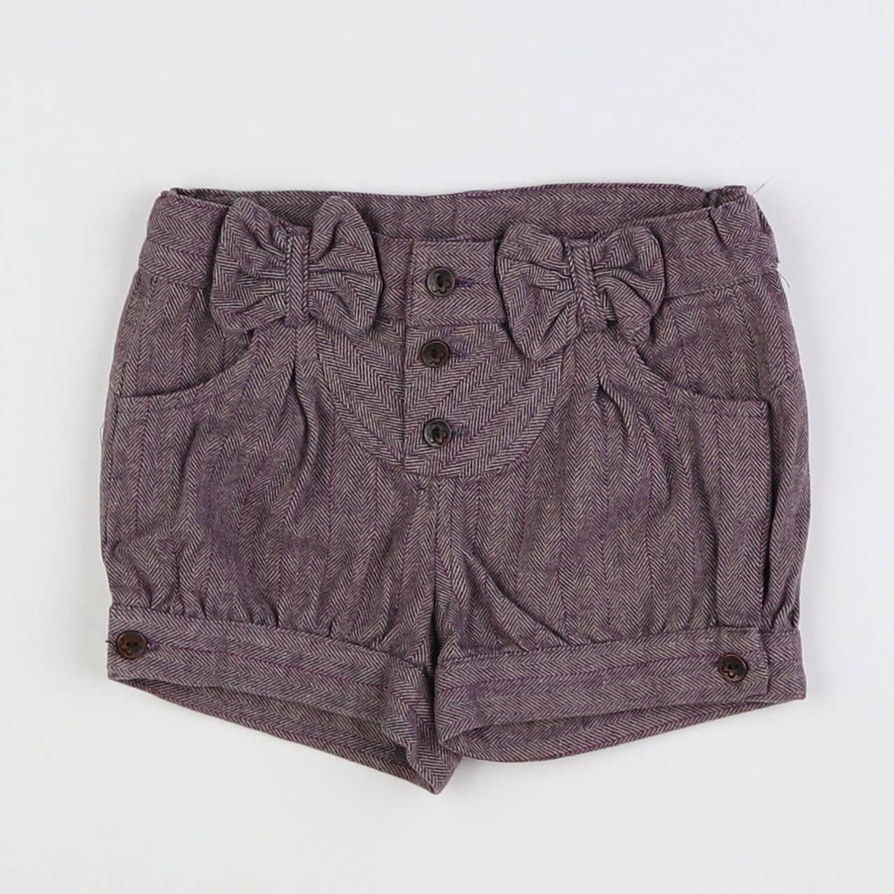 Zara - short gris - 9/12 mois