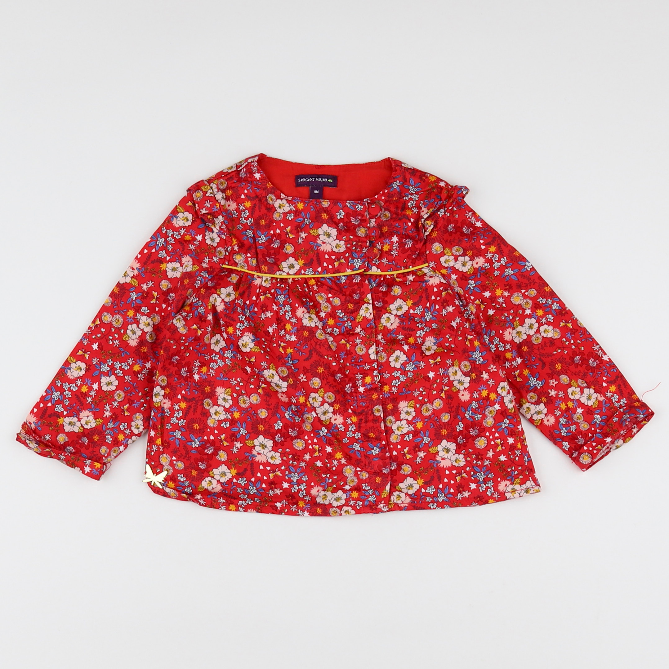 Sergent Major - blouse rouge - 9 mois