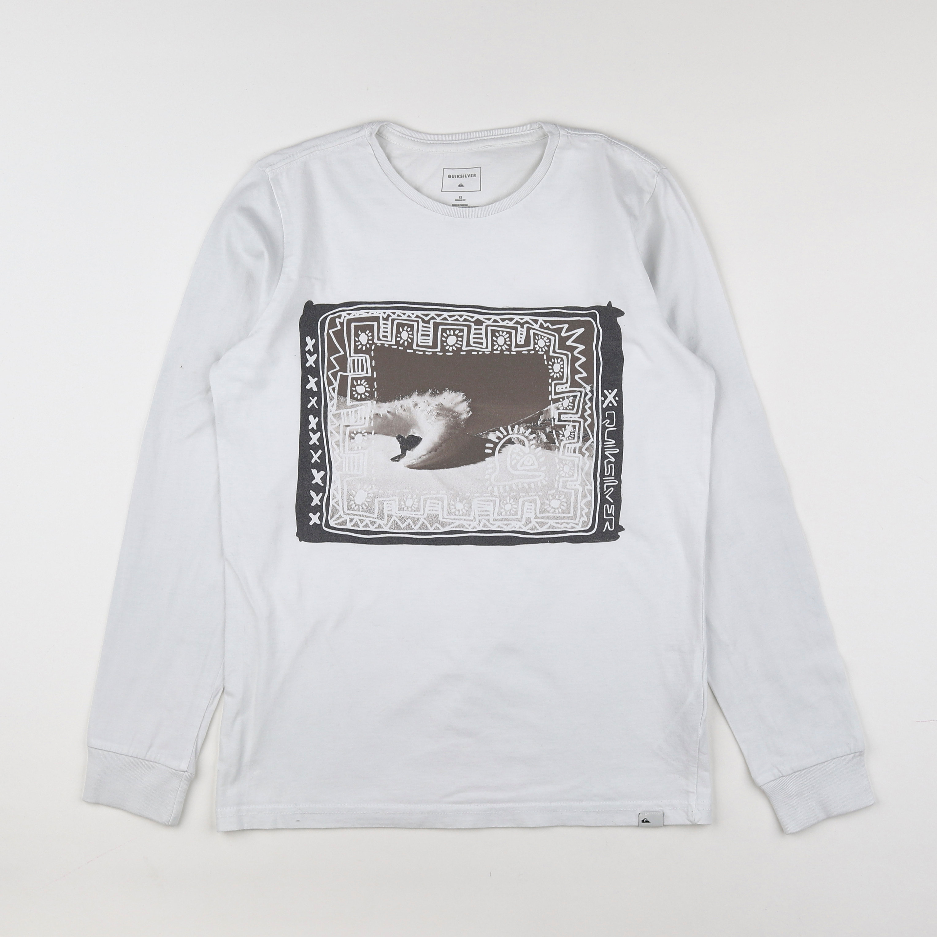 Quicksilver - tee-shirt blanc - 12 ans