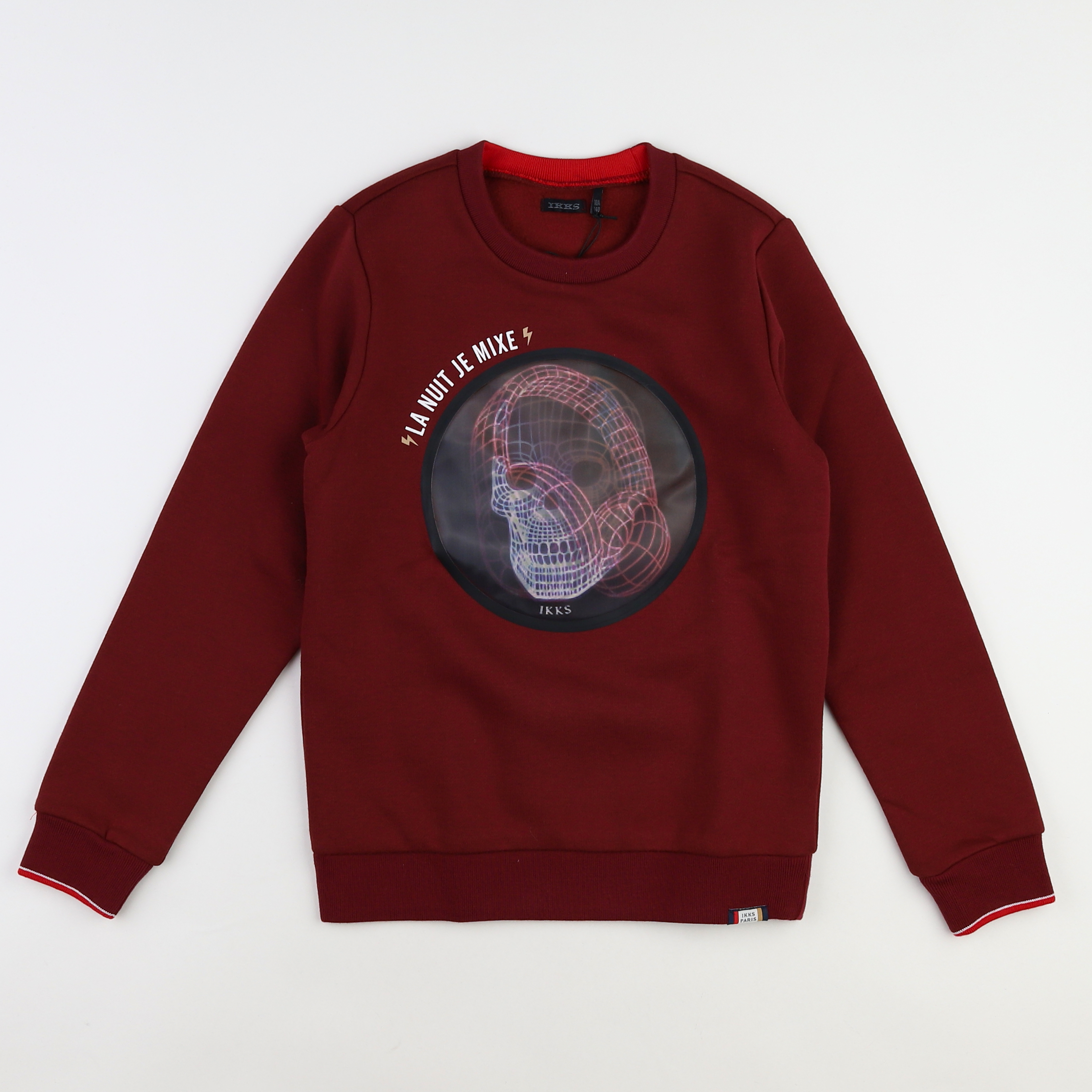 IKKS - sweat rouge (neuf) - 14 ans