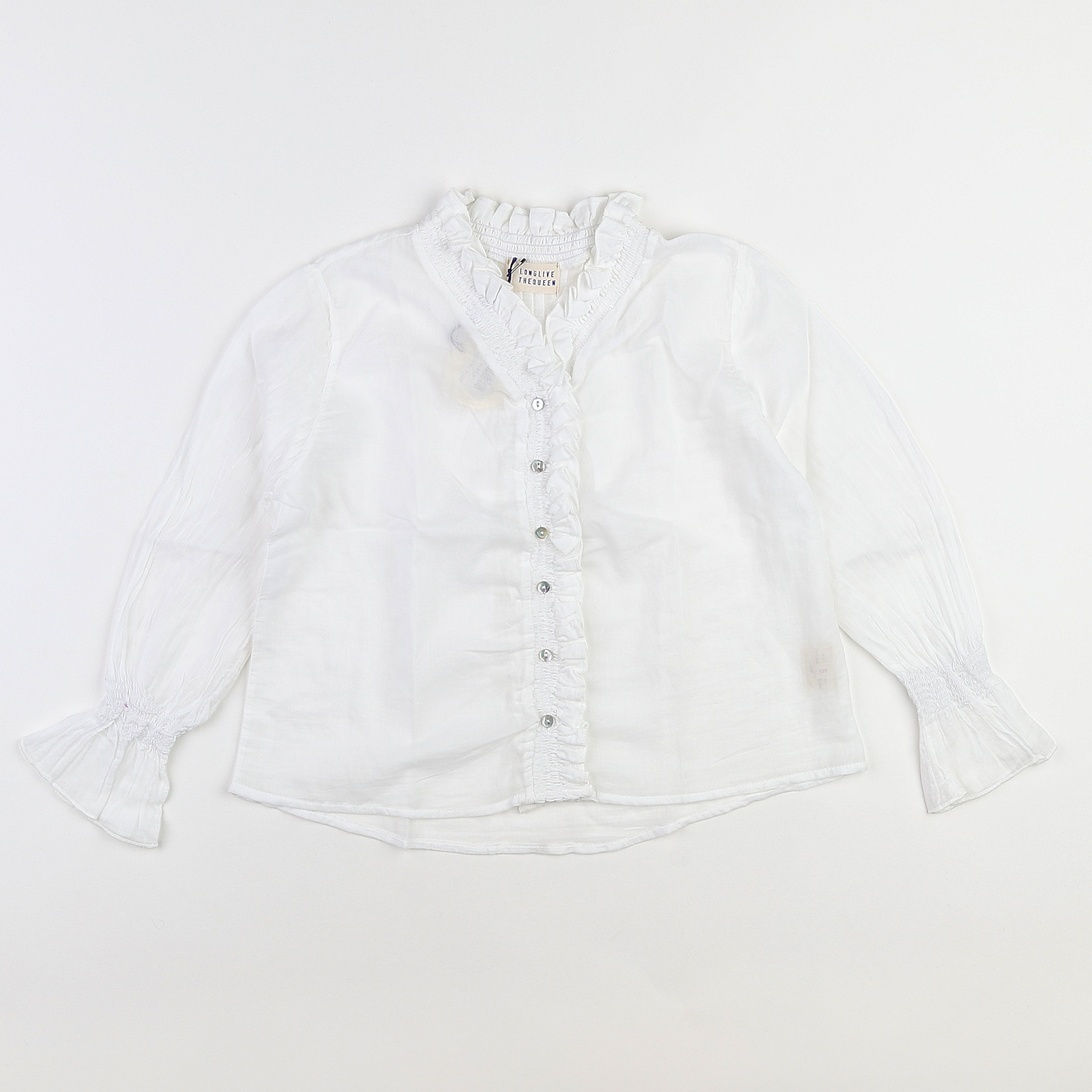 Longlivethequeen  - blouse blanc (neuf) - 10 ans