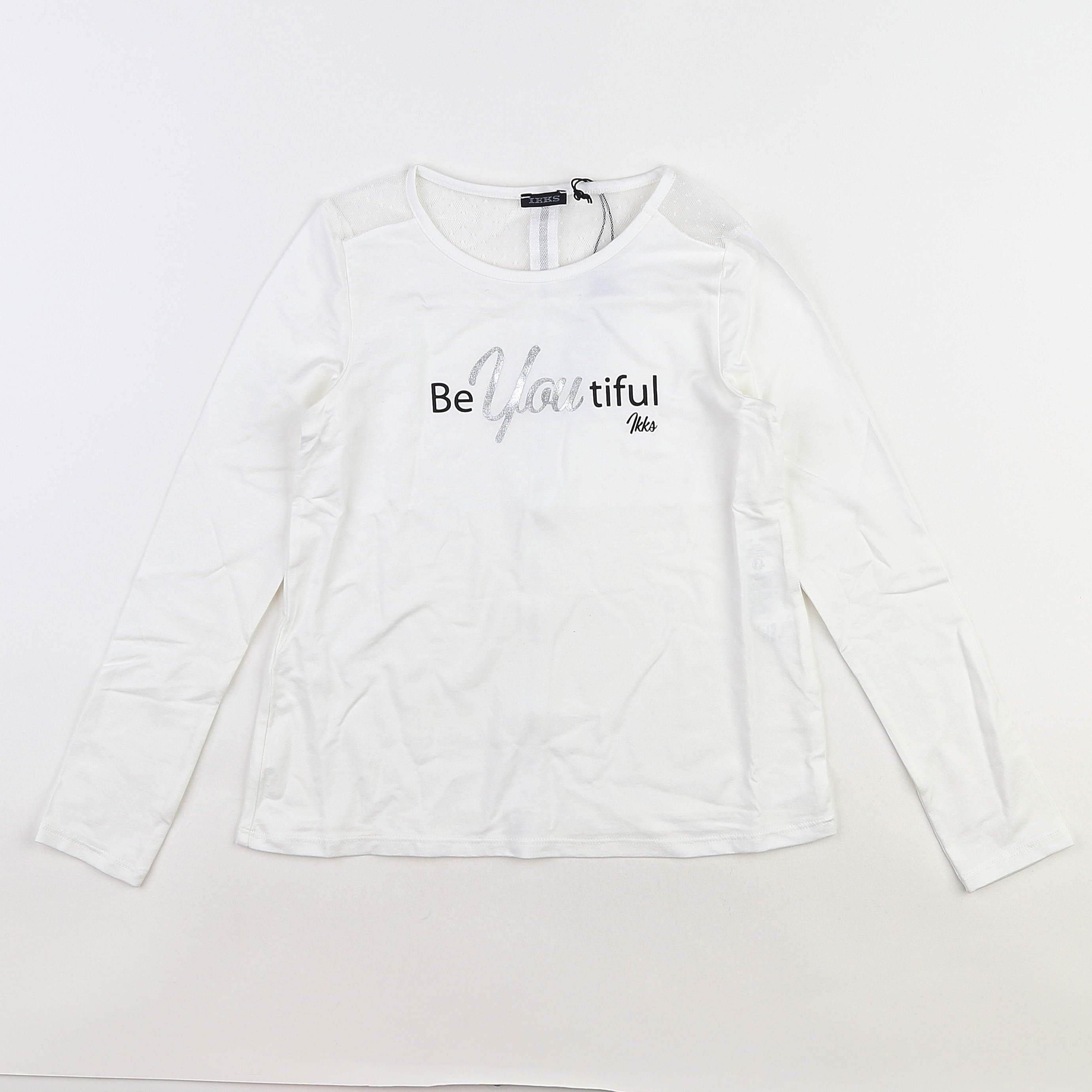 IKKS - tee-shirt blanc (neuf) - 10 ans