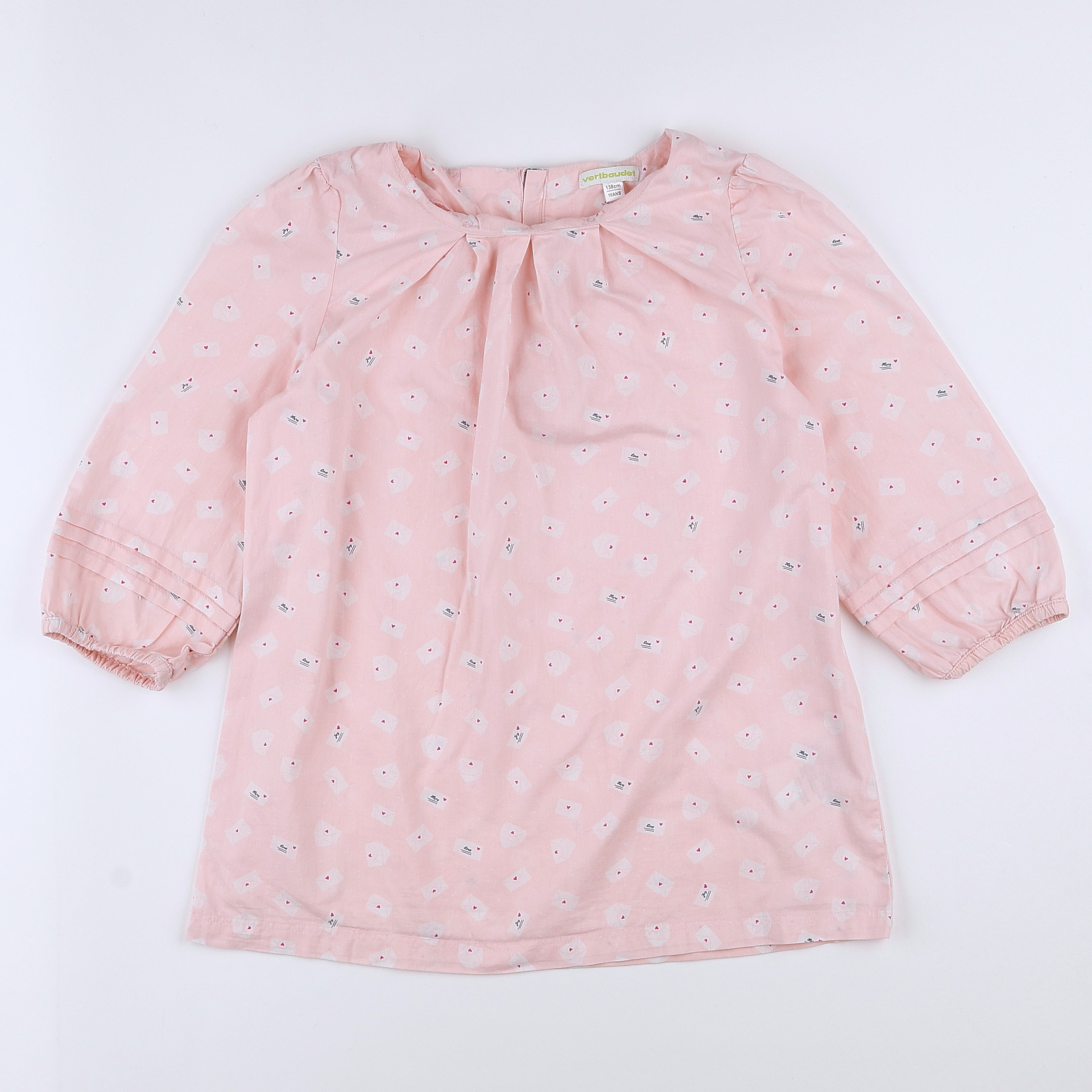 Vertbaudet - blouse rose - 10 ans