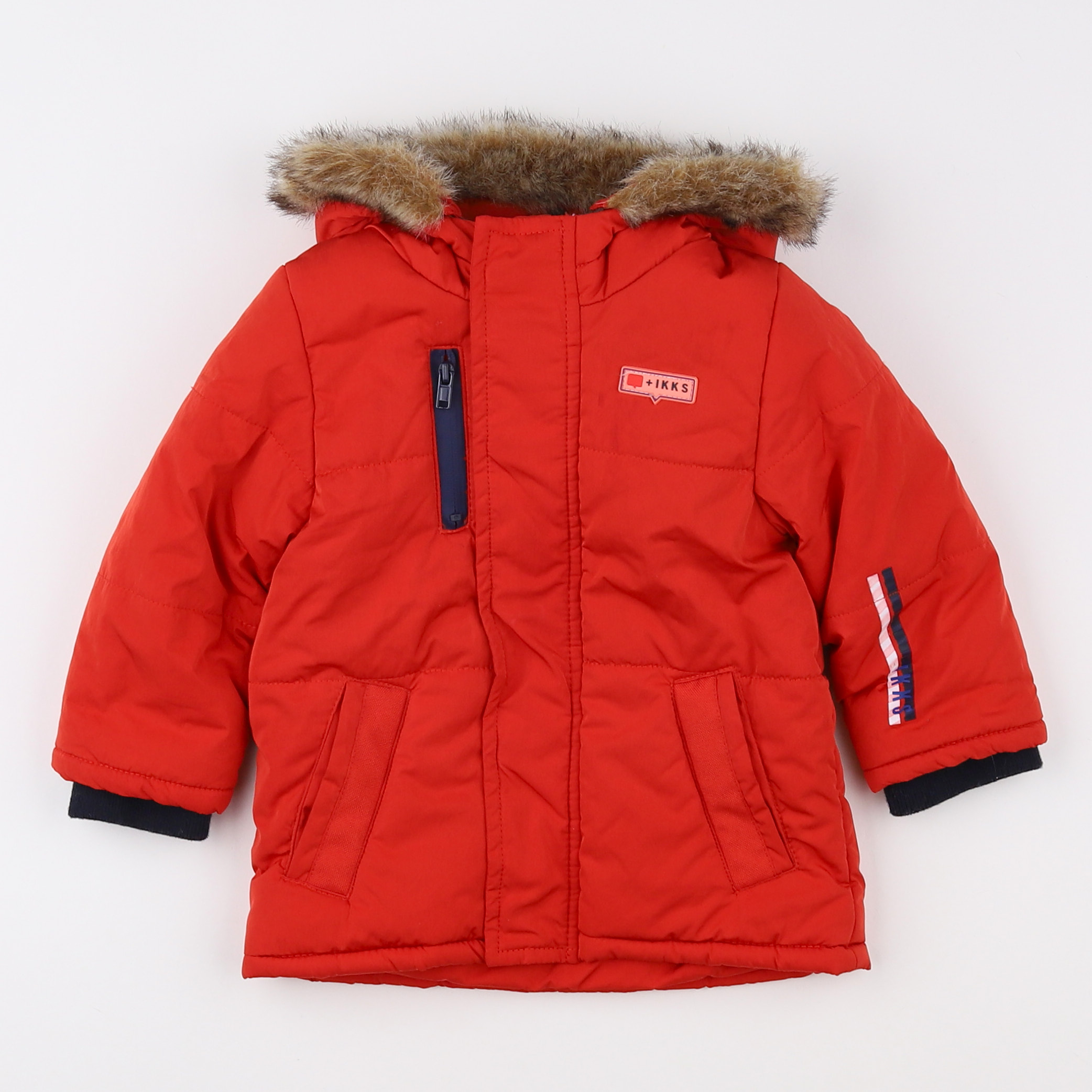 IKKS - parka rouge - 12 mois