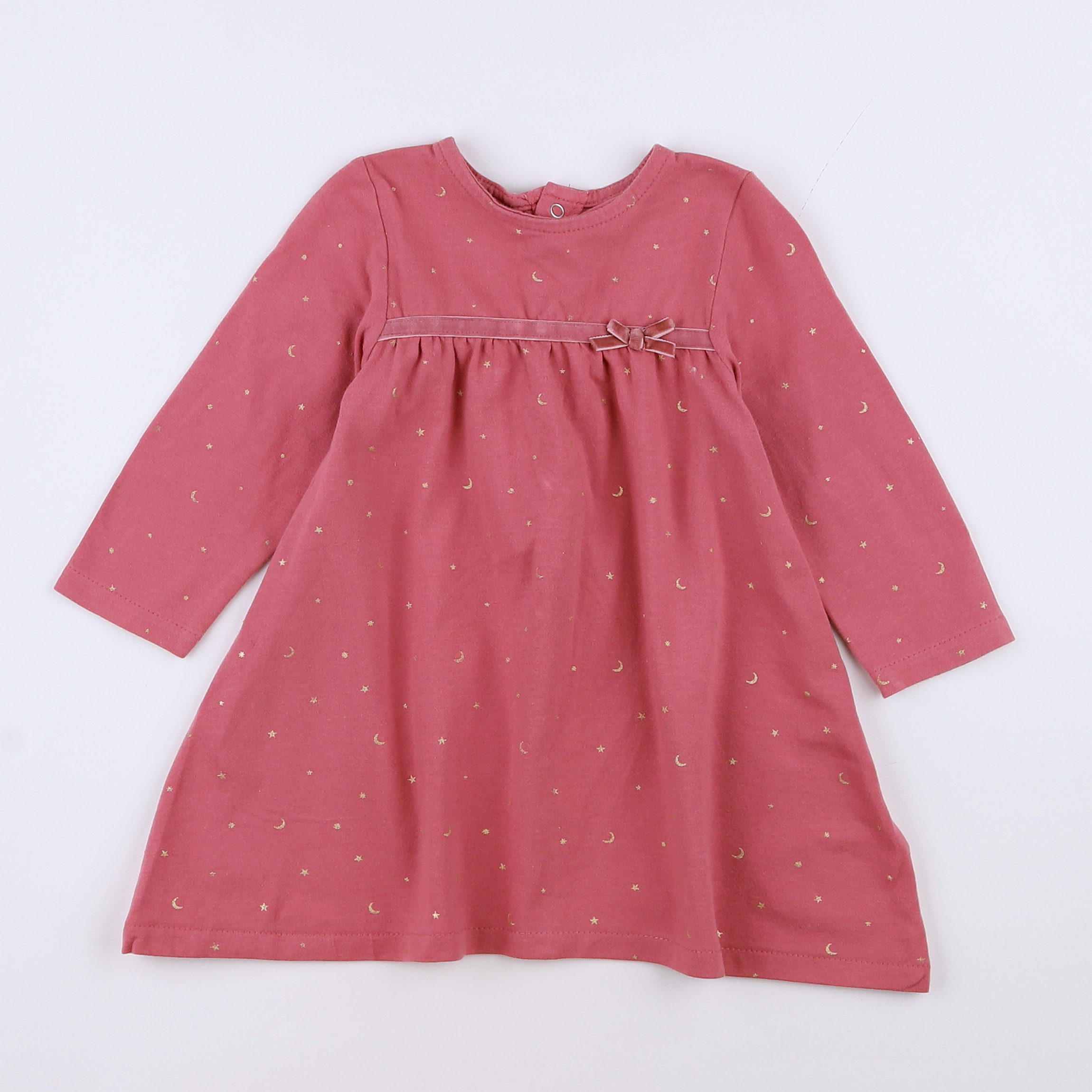 Vertbaudet - robe rose - 12 mois