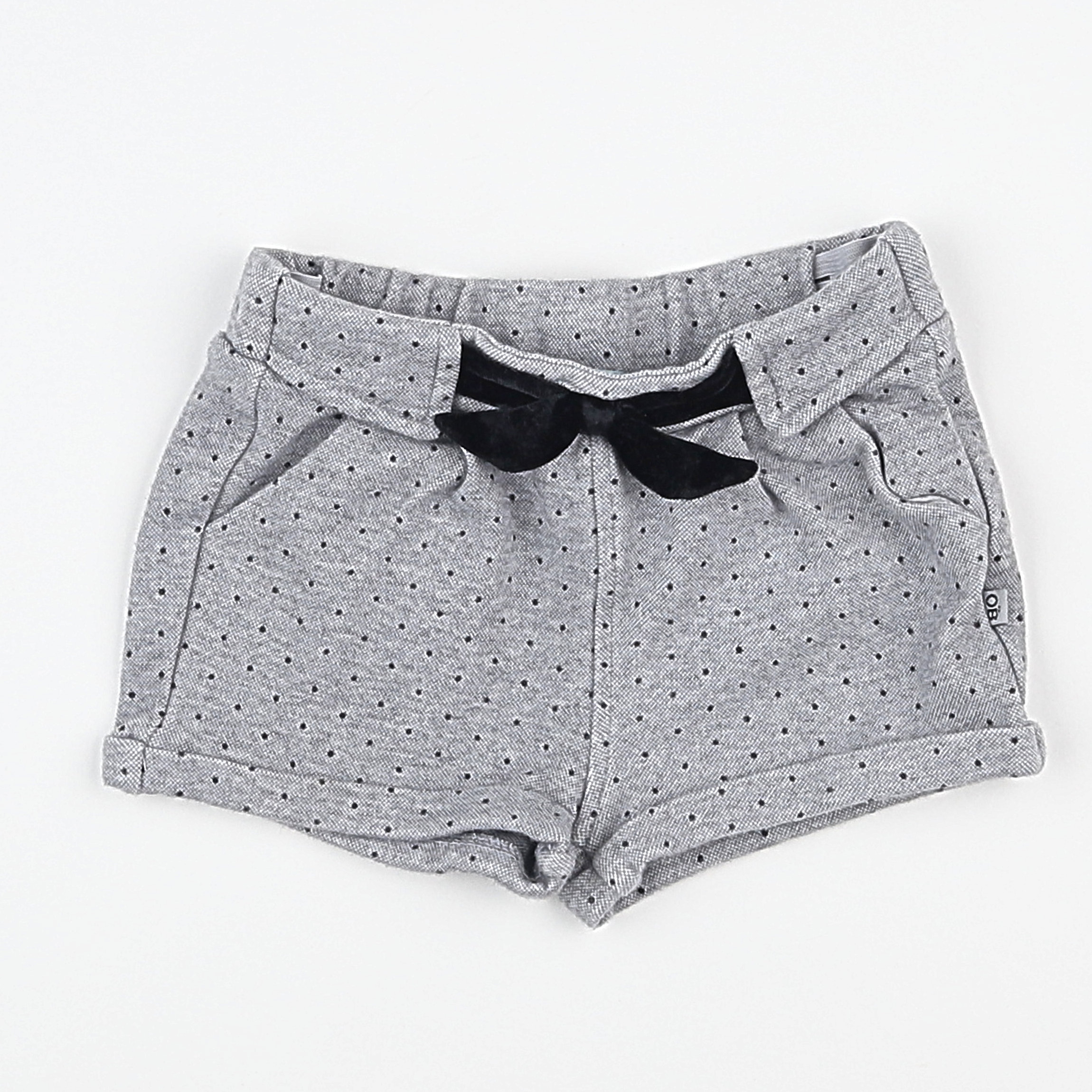 Obaïbi - short gris - 6 mois