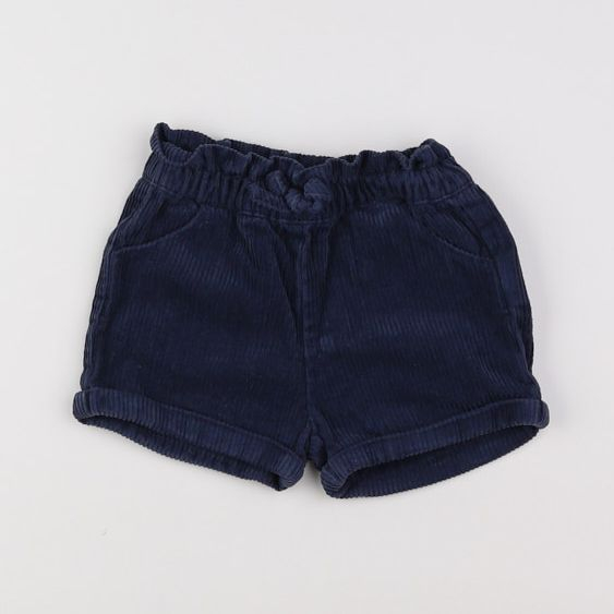 Vertbaudet - short bleu - 9 mois