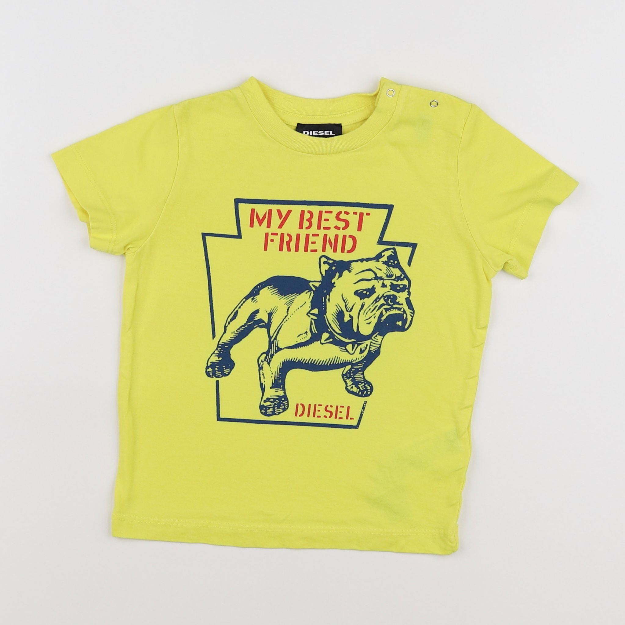 Diesel - tee-shirt jaune - 2 ans