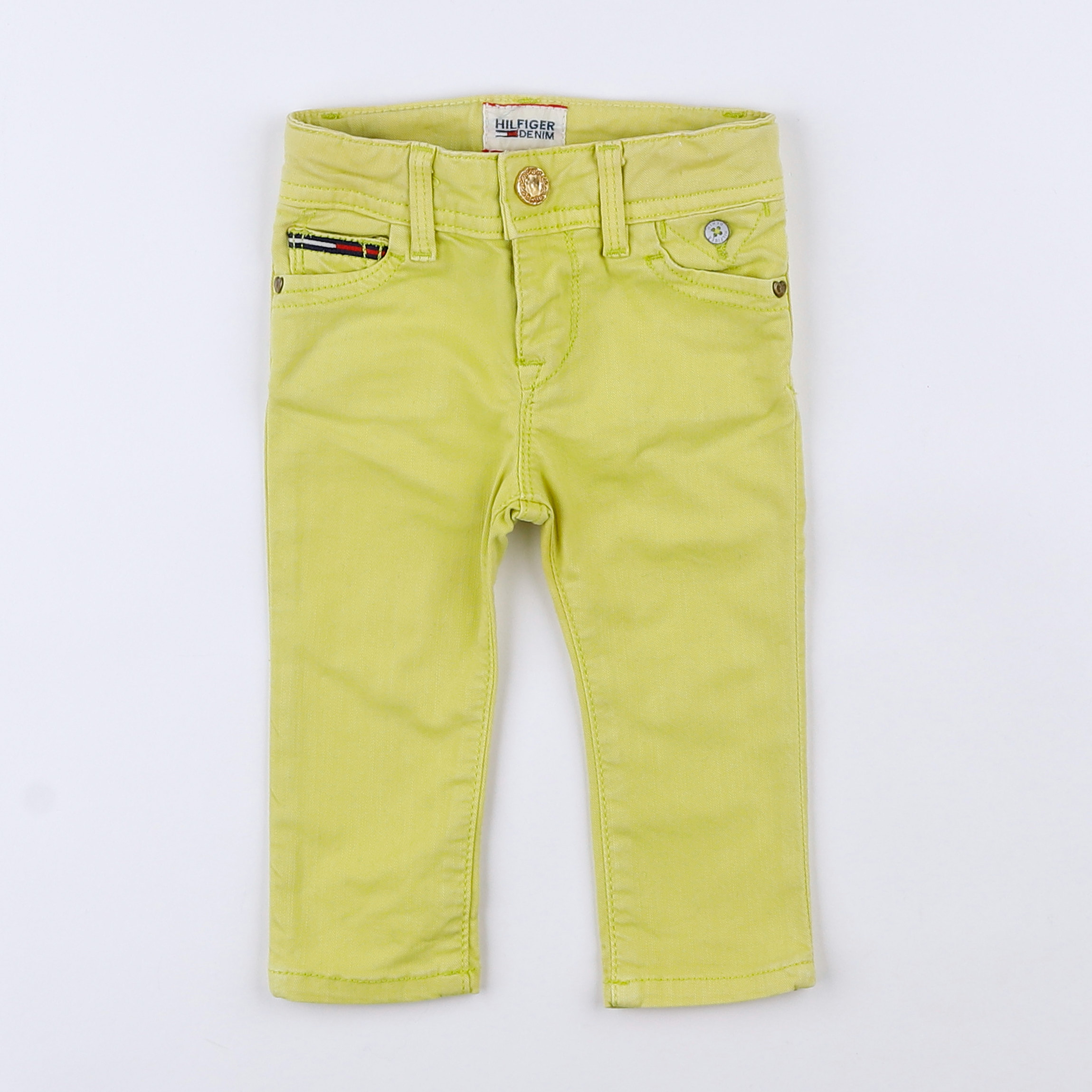 Tommy Hilfiger - jean jaune - 3/6 mois