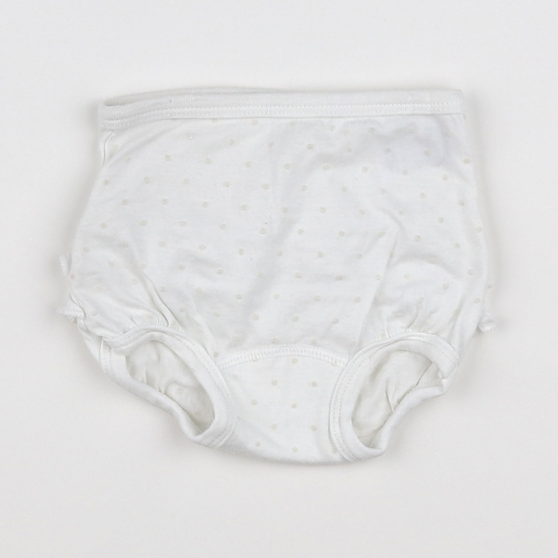 Petit Bateau - bloomer volants au dos blanc, rose - 3 mois