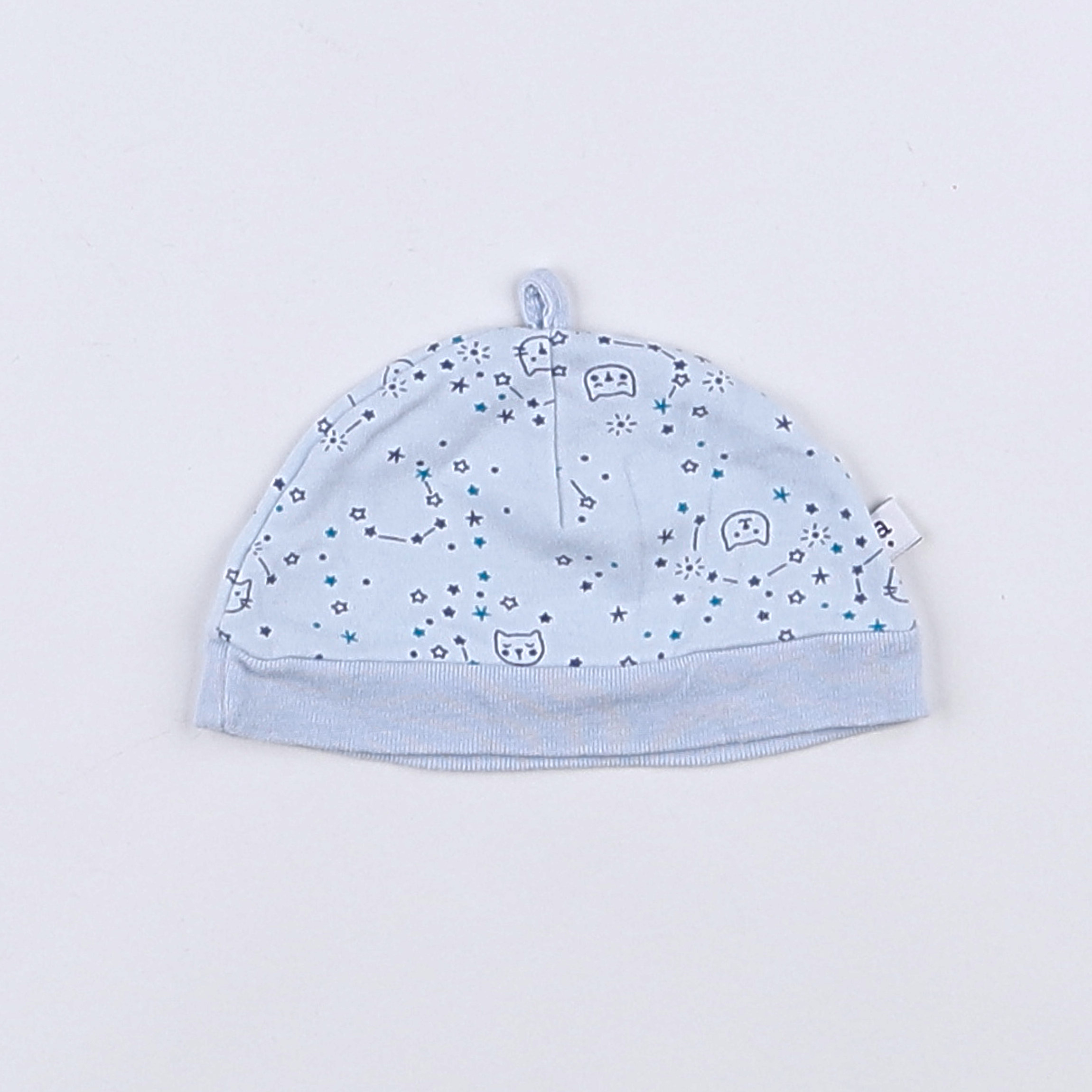 Absorba - bonnet de naissance bleu - 3 mois