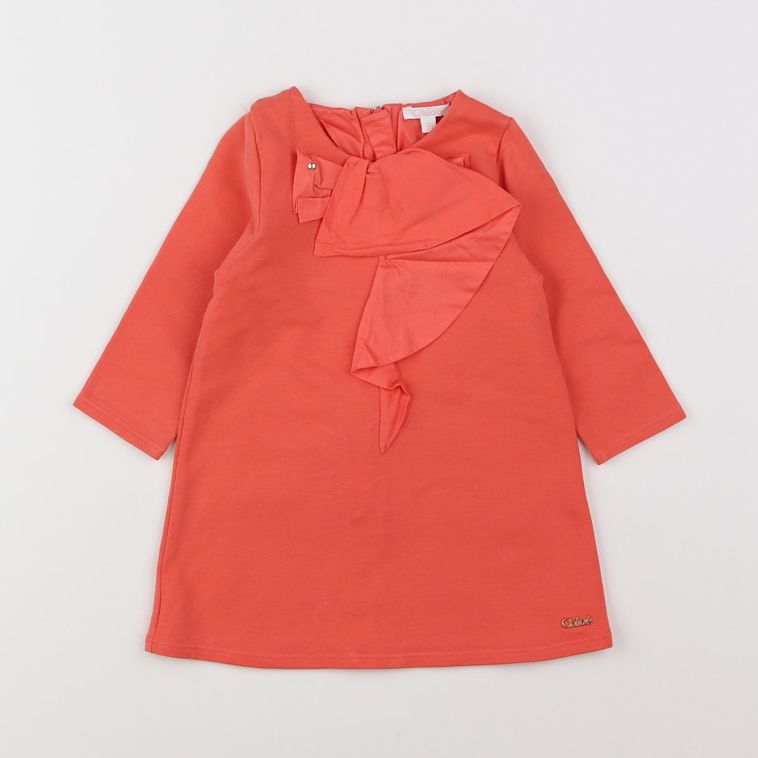 Chloé - robe orange - 9 mois